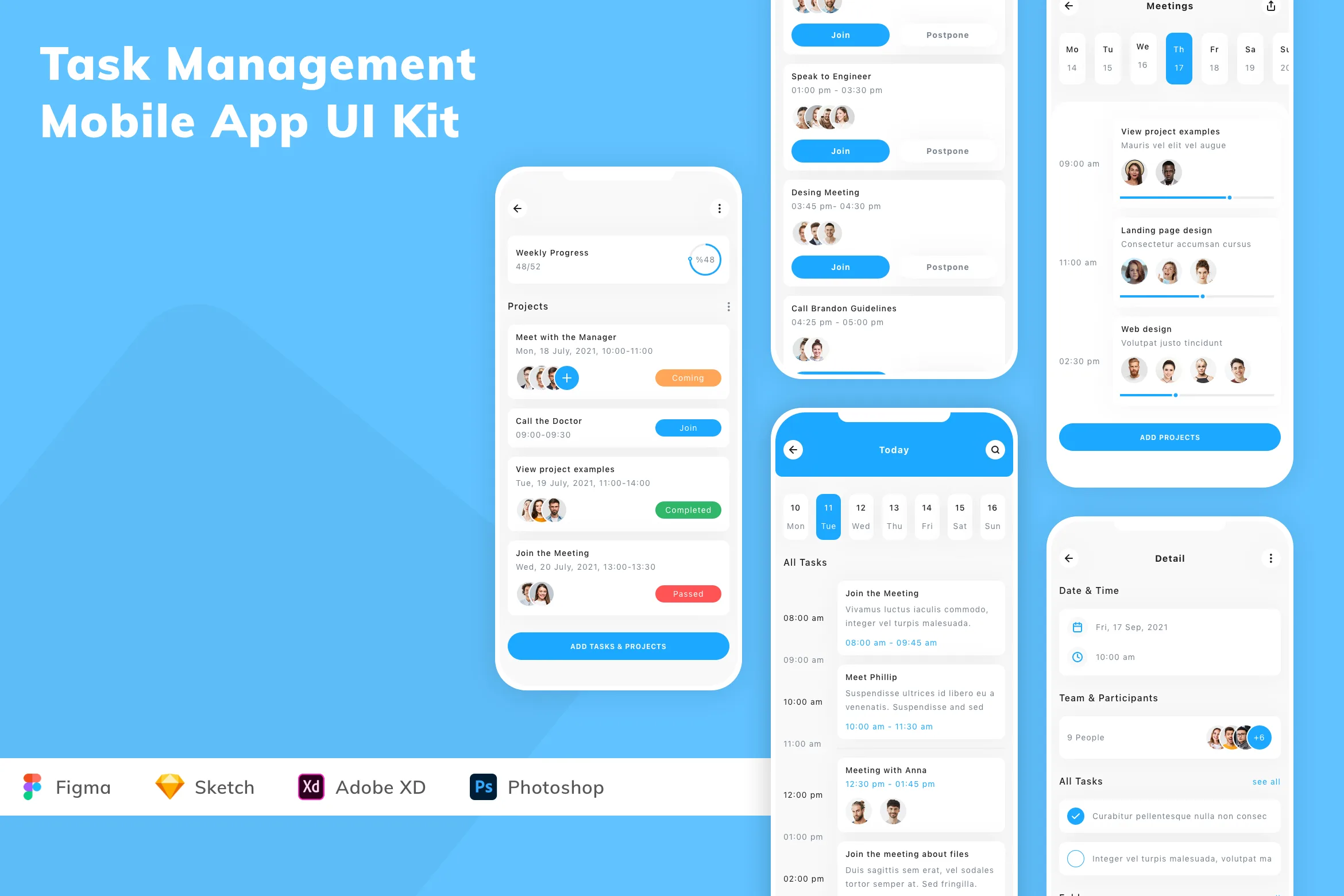 Task Management Mobile App UI Kit