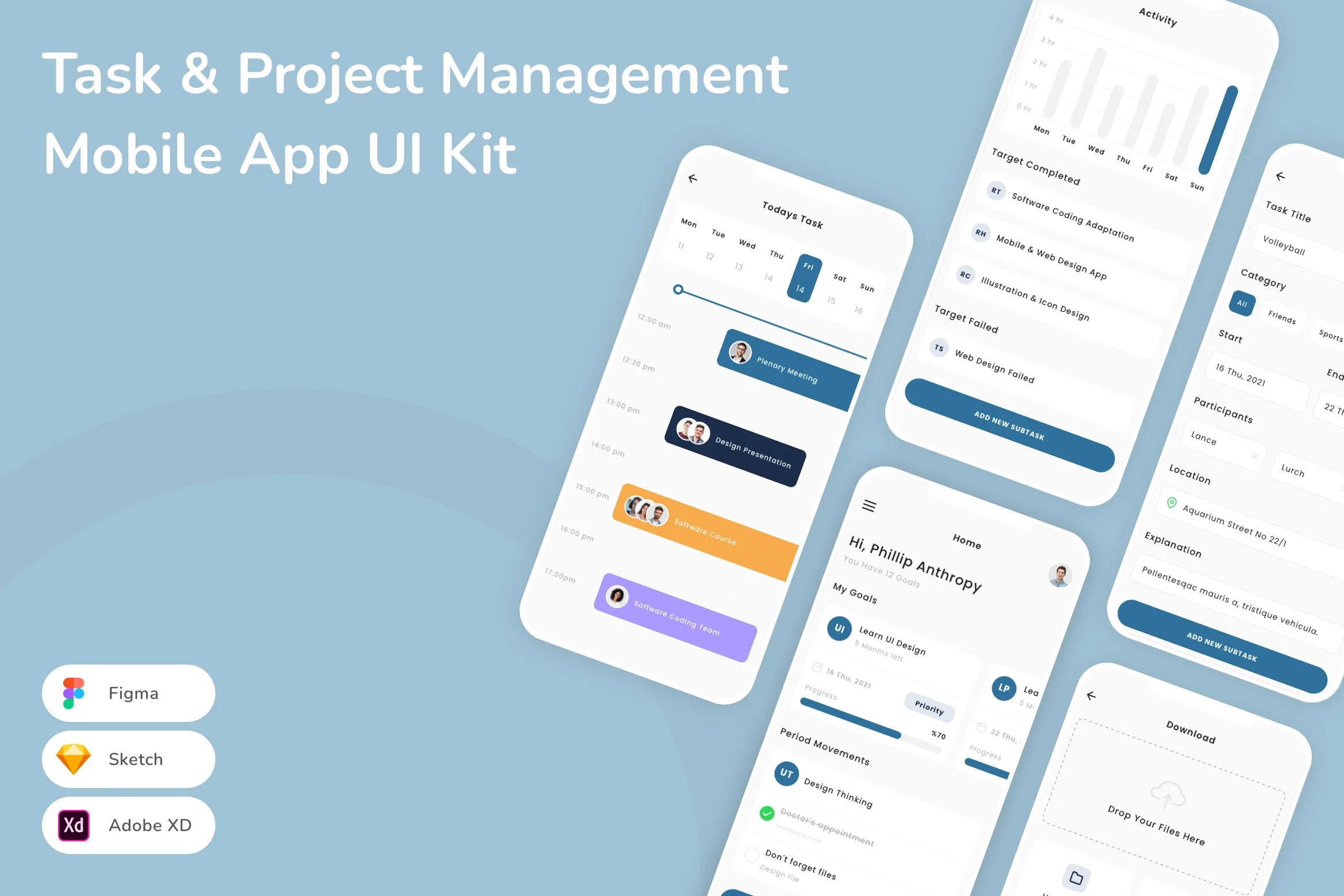 Task & Project Management Mobile App UI Kit