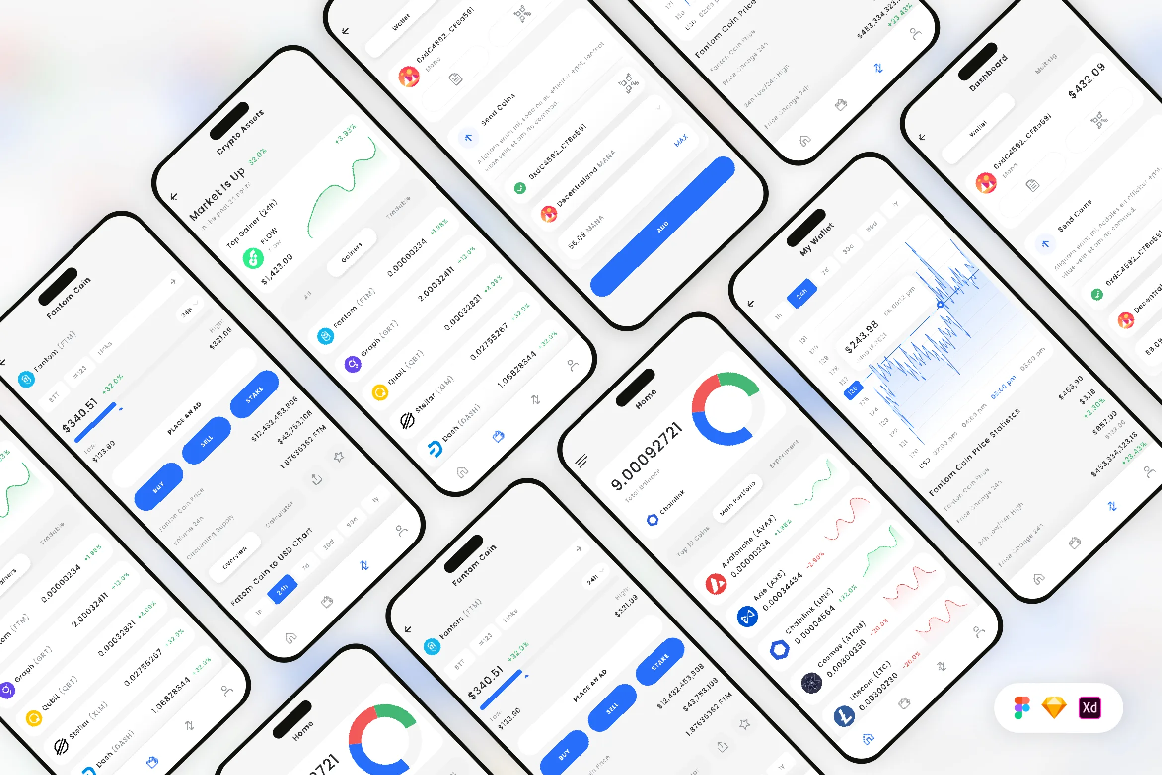 P2P Crypto Exchange Mobile App UI Kit