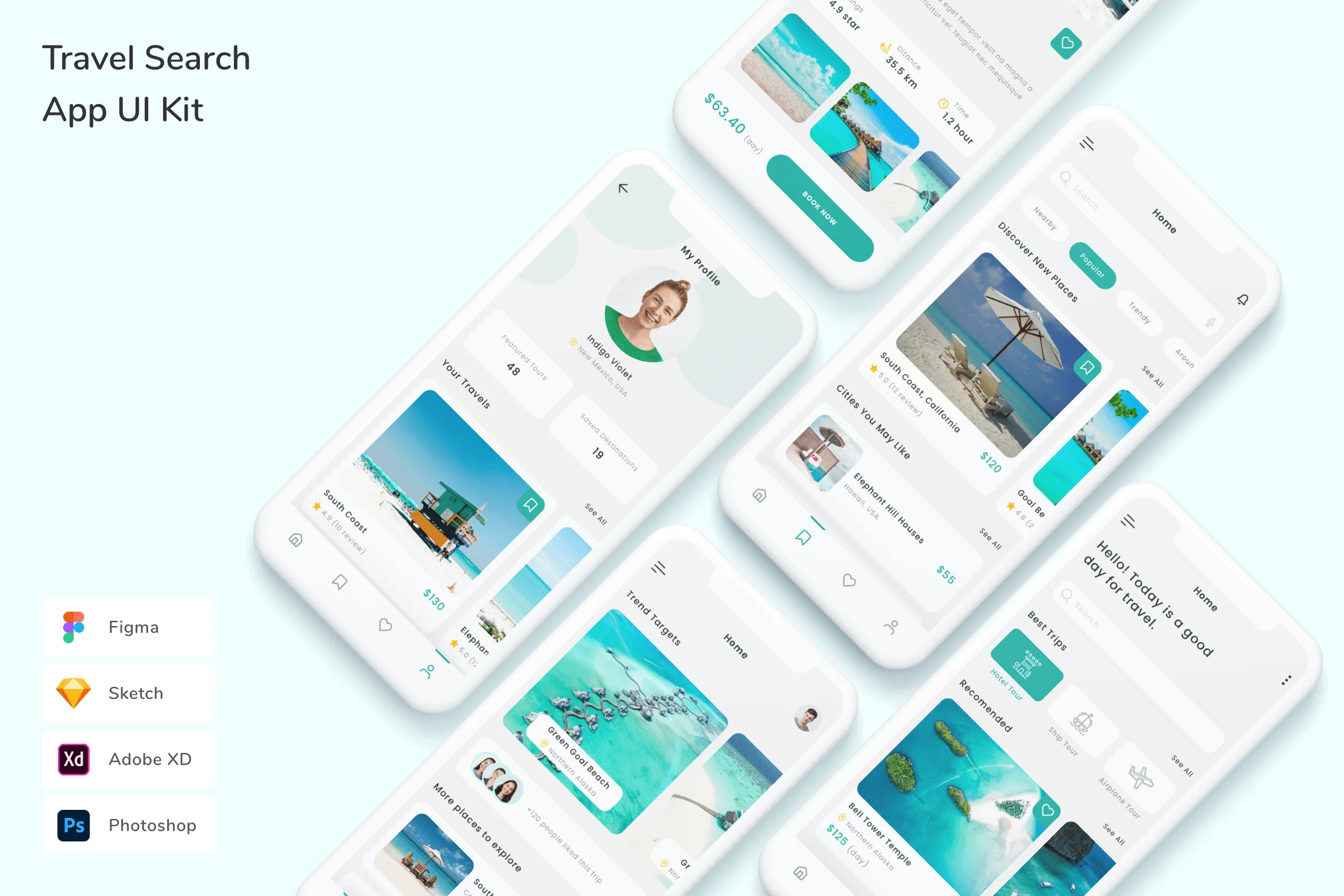 Travel Search App UI Kit