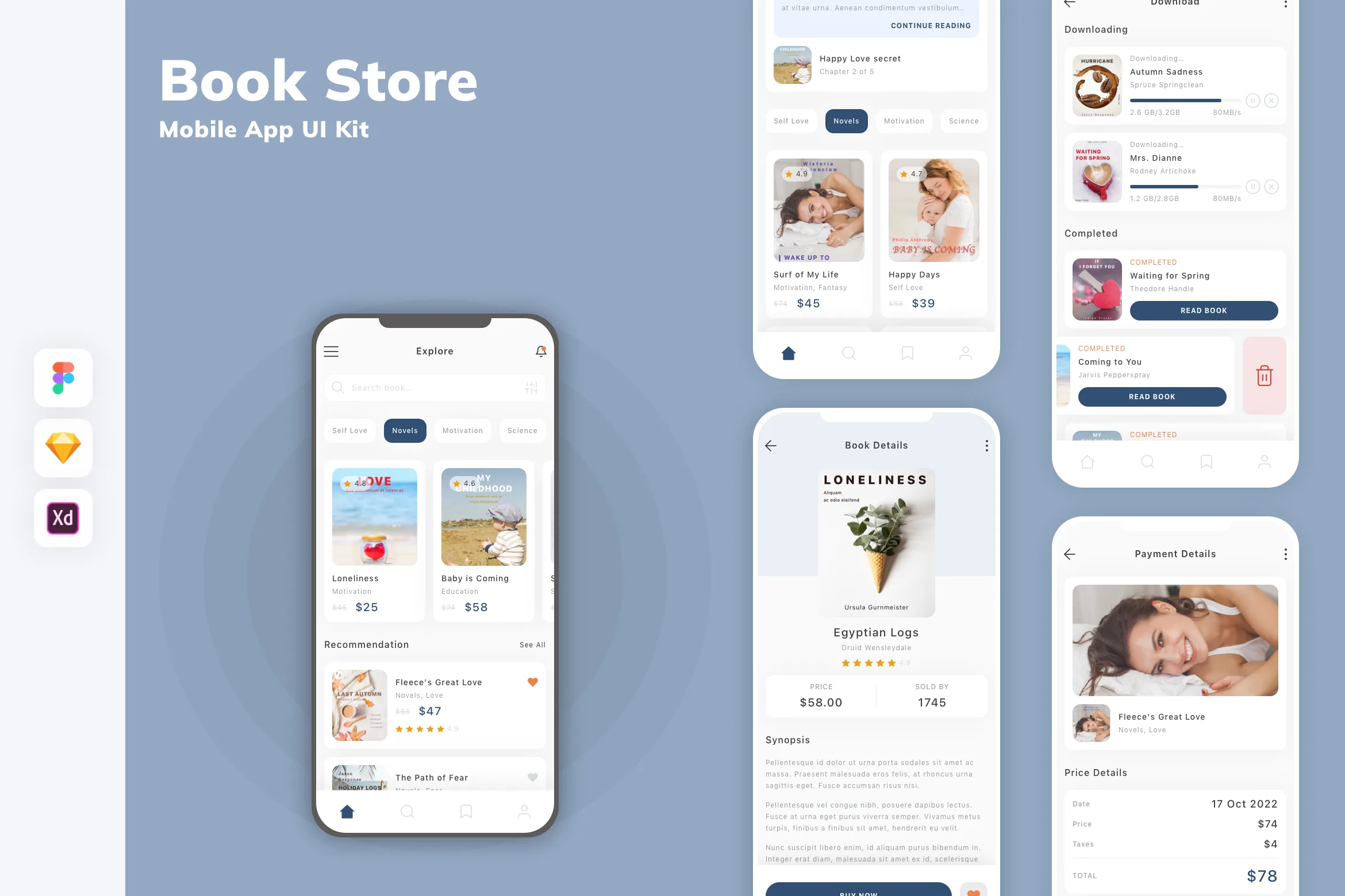 Book Store Mobile App UI Kit