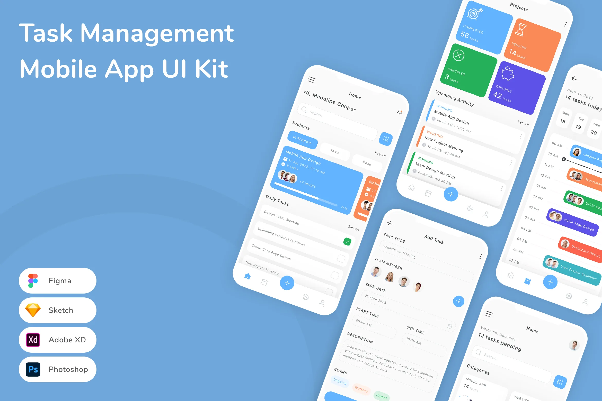 Task Management Mobile App UI Kit