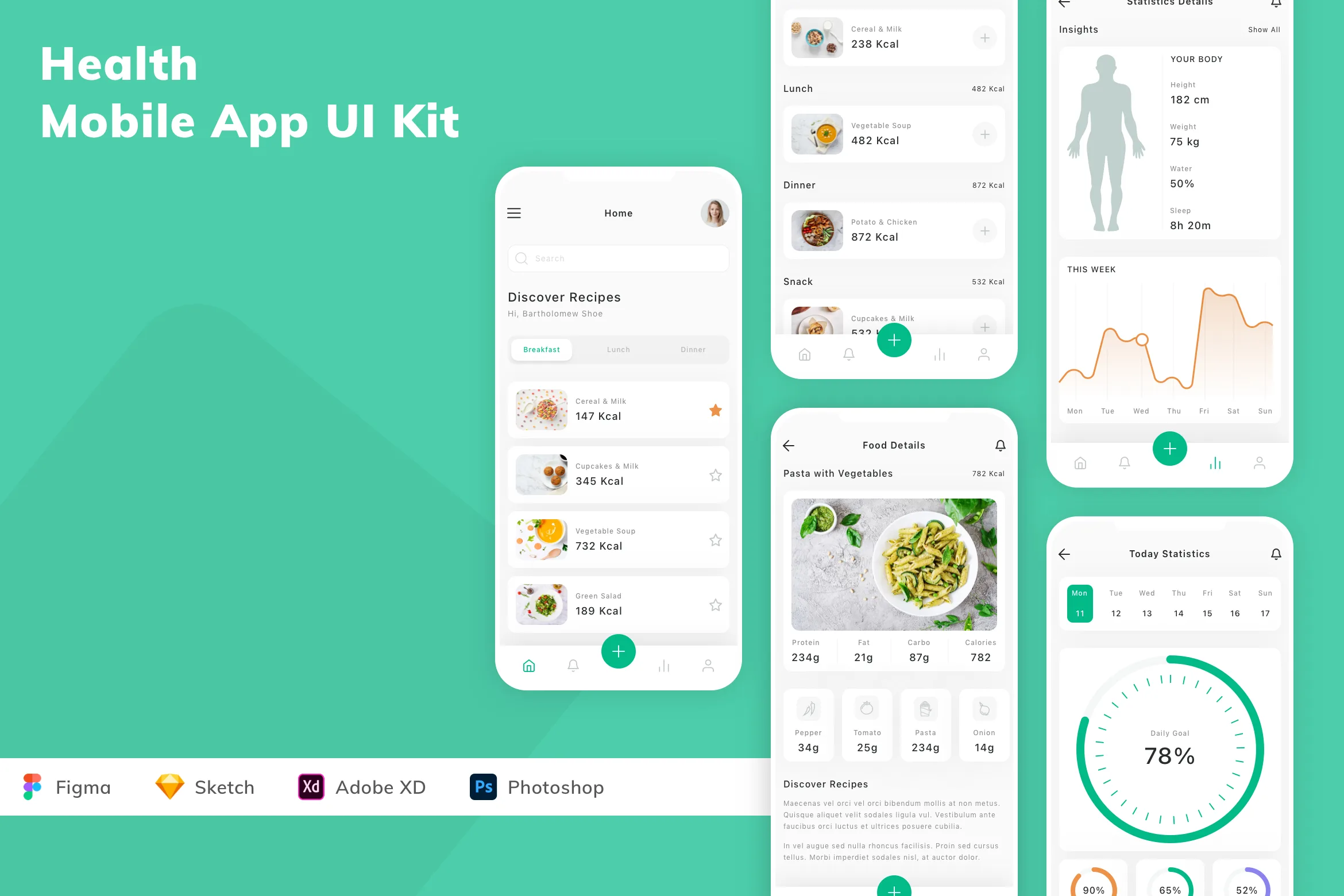 Health Mobile App UI Kit
