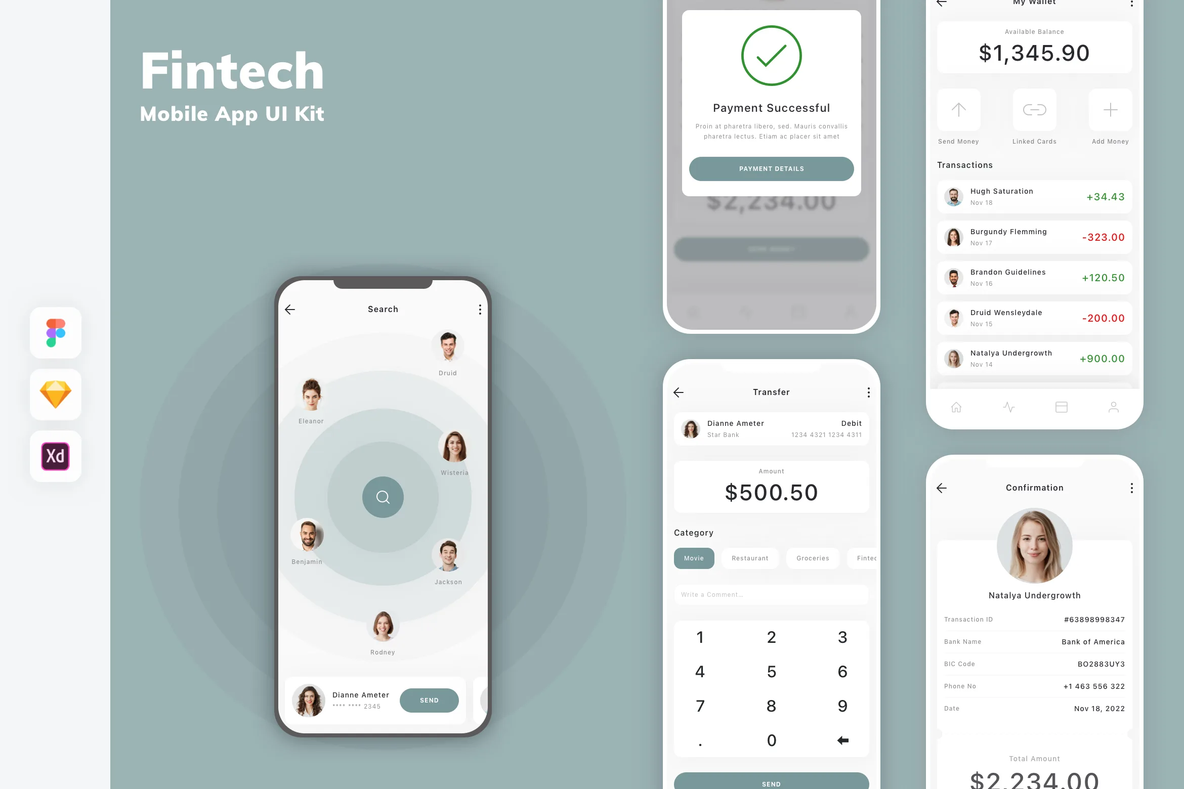 Fintech Mobile App UI Kit