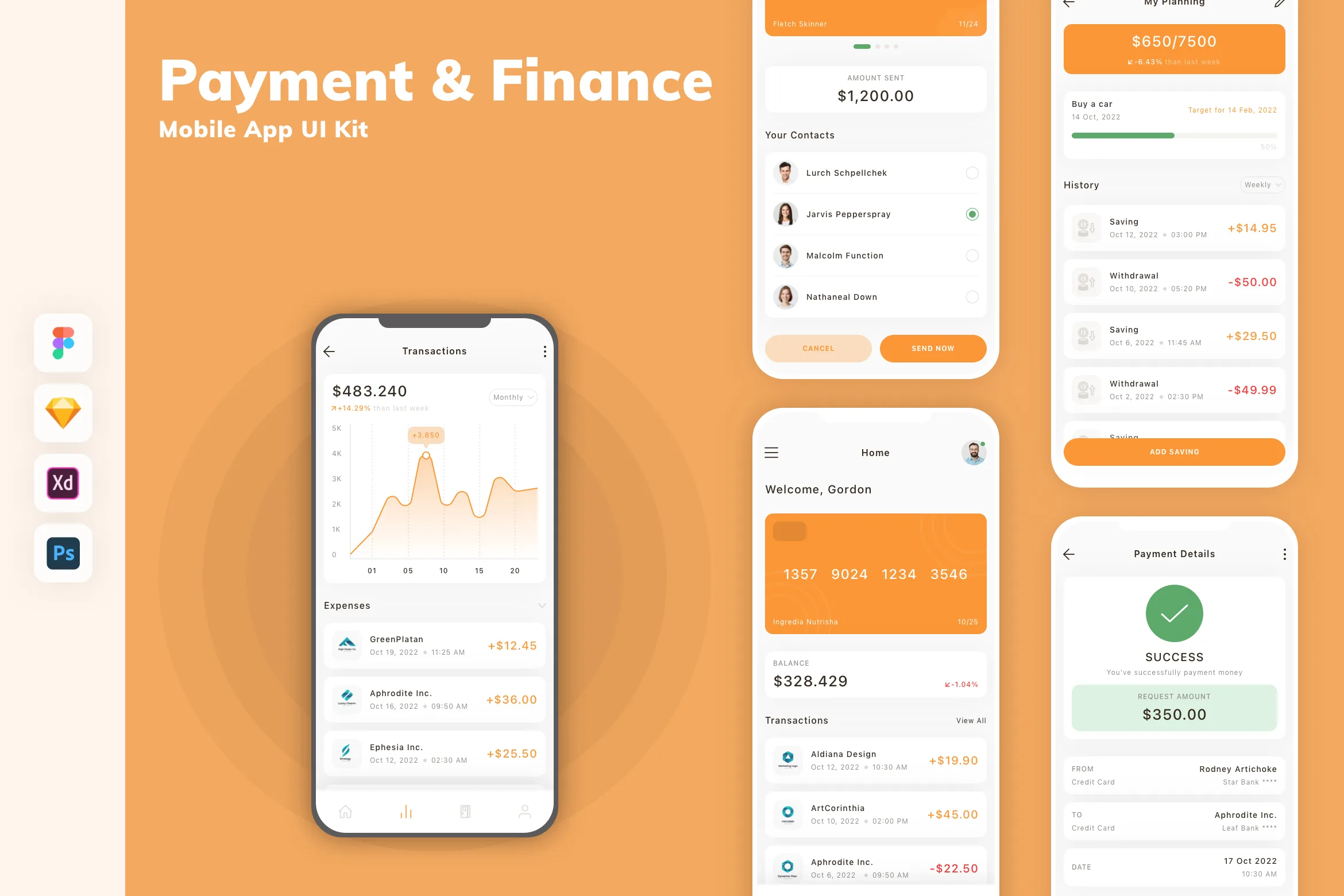 Payment & Finance Mobile App UI Kit