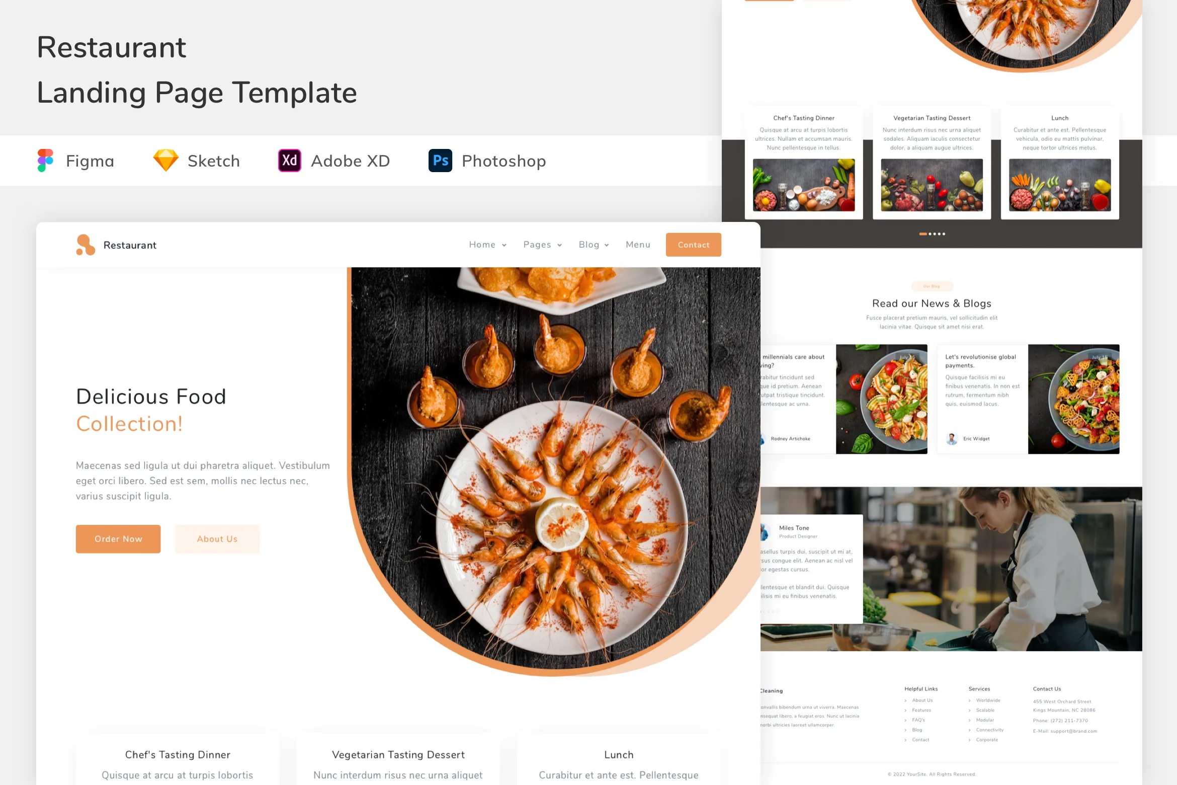Restaurant Landing Page Template