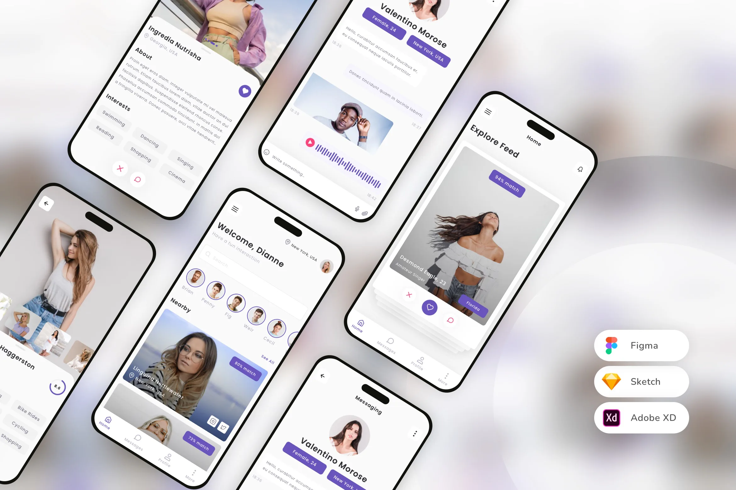 Dating Mobile App UI Kit