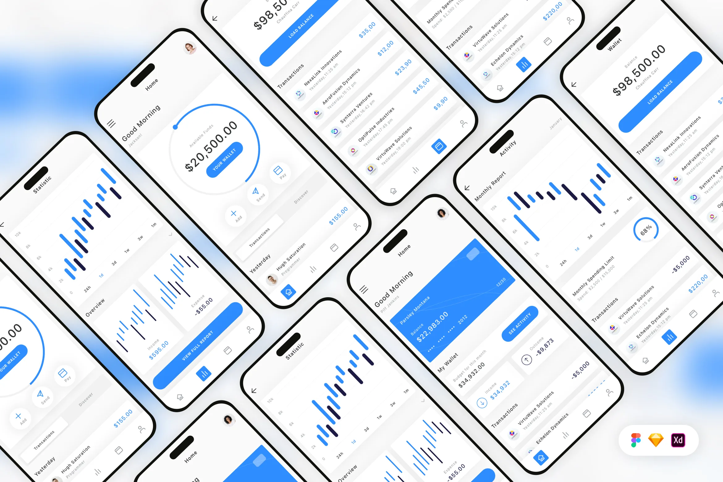 Finance Manager Mobile App UI Kit