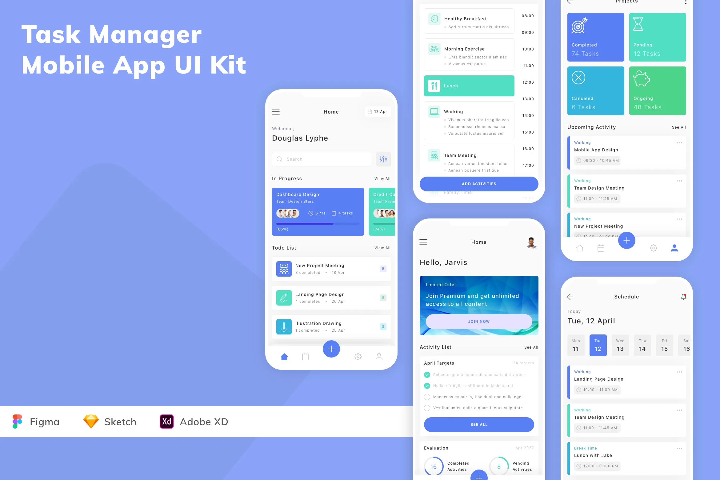 Task Manager Mobile App UI Kit