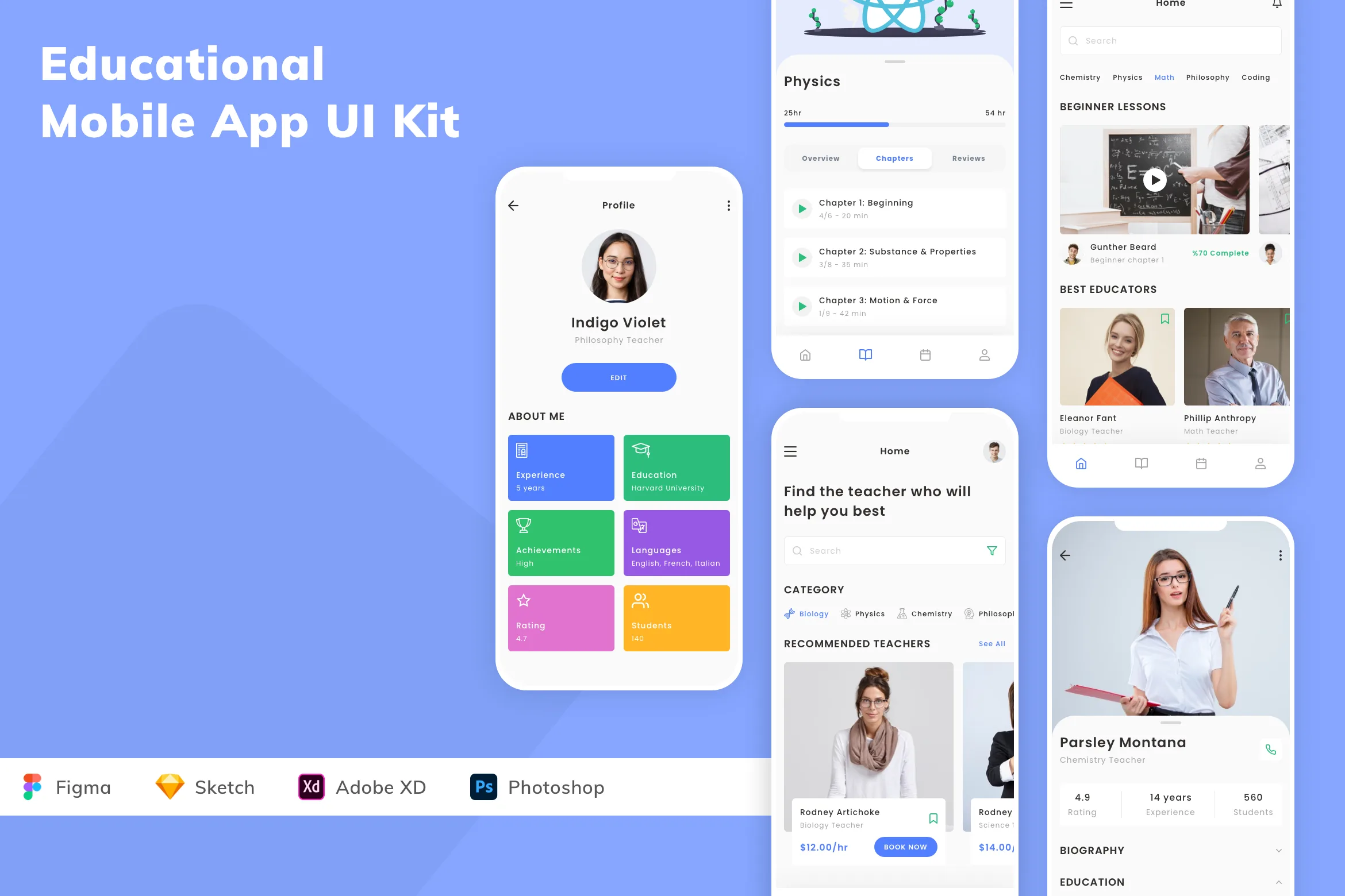 Educational Mobile App UI Kit