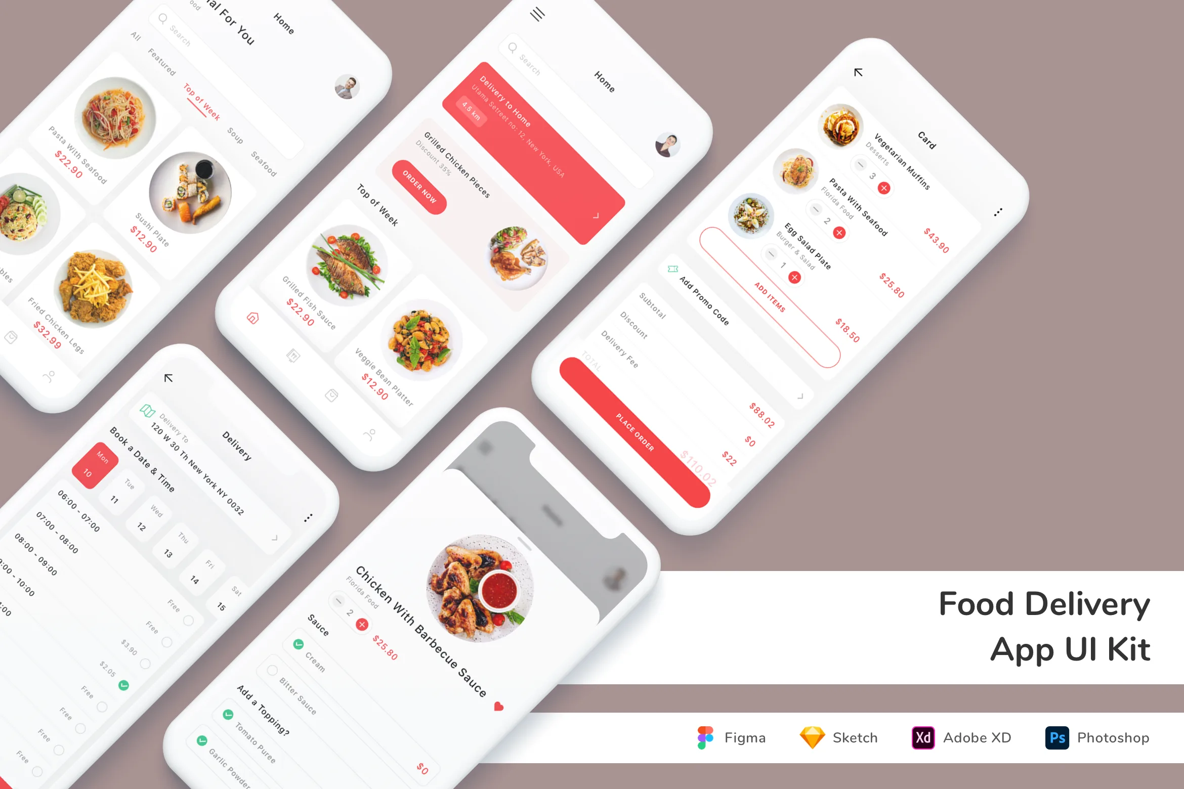 Food Delivery App UI Kit