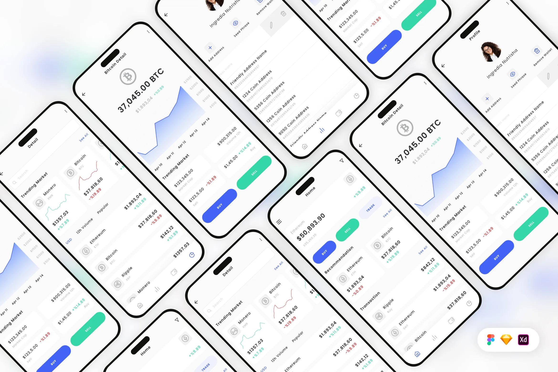 Crypto Investment Mobile App UI Kit