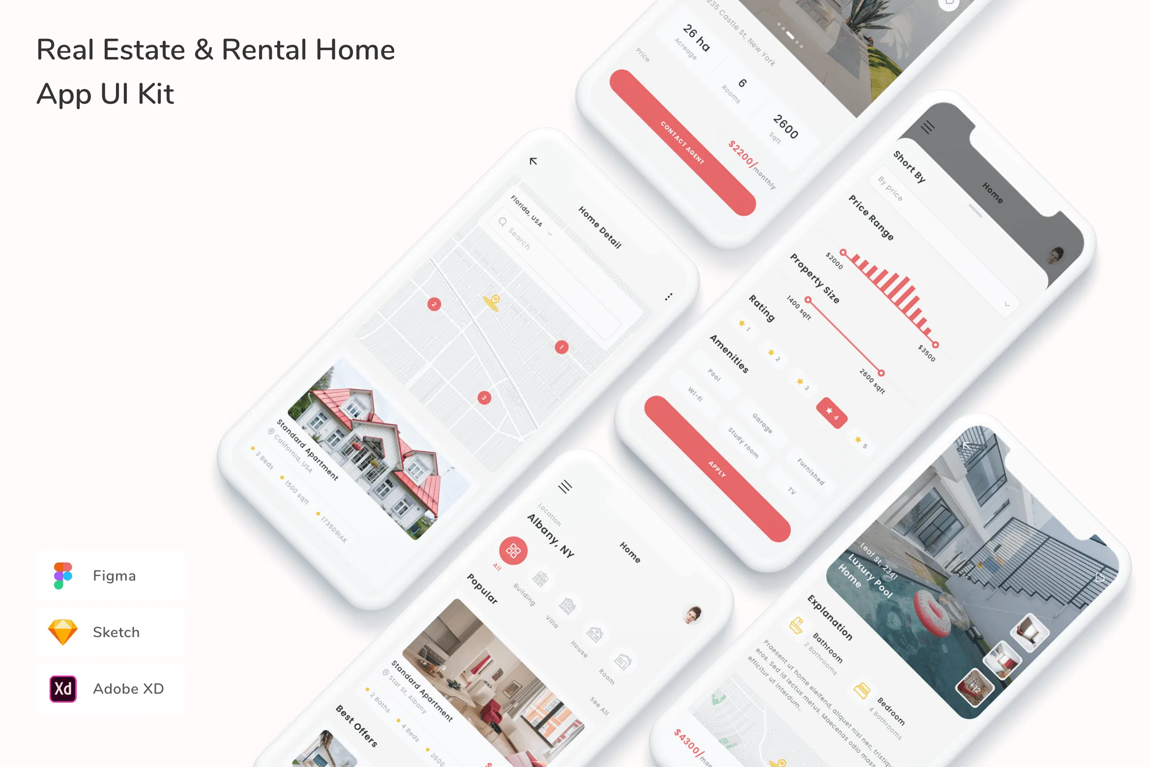 Real Estate & Rental Home App UI Kit