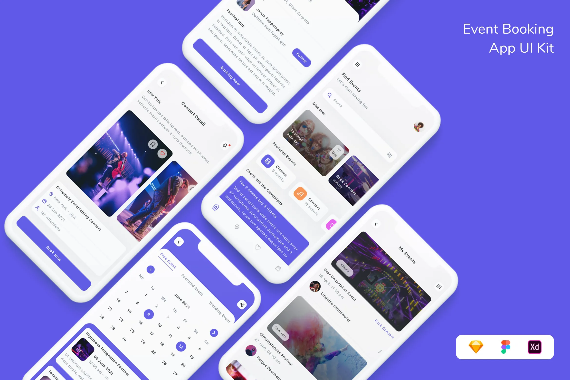Event Booking App UI Kit