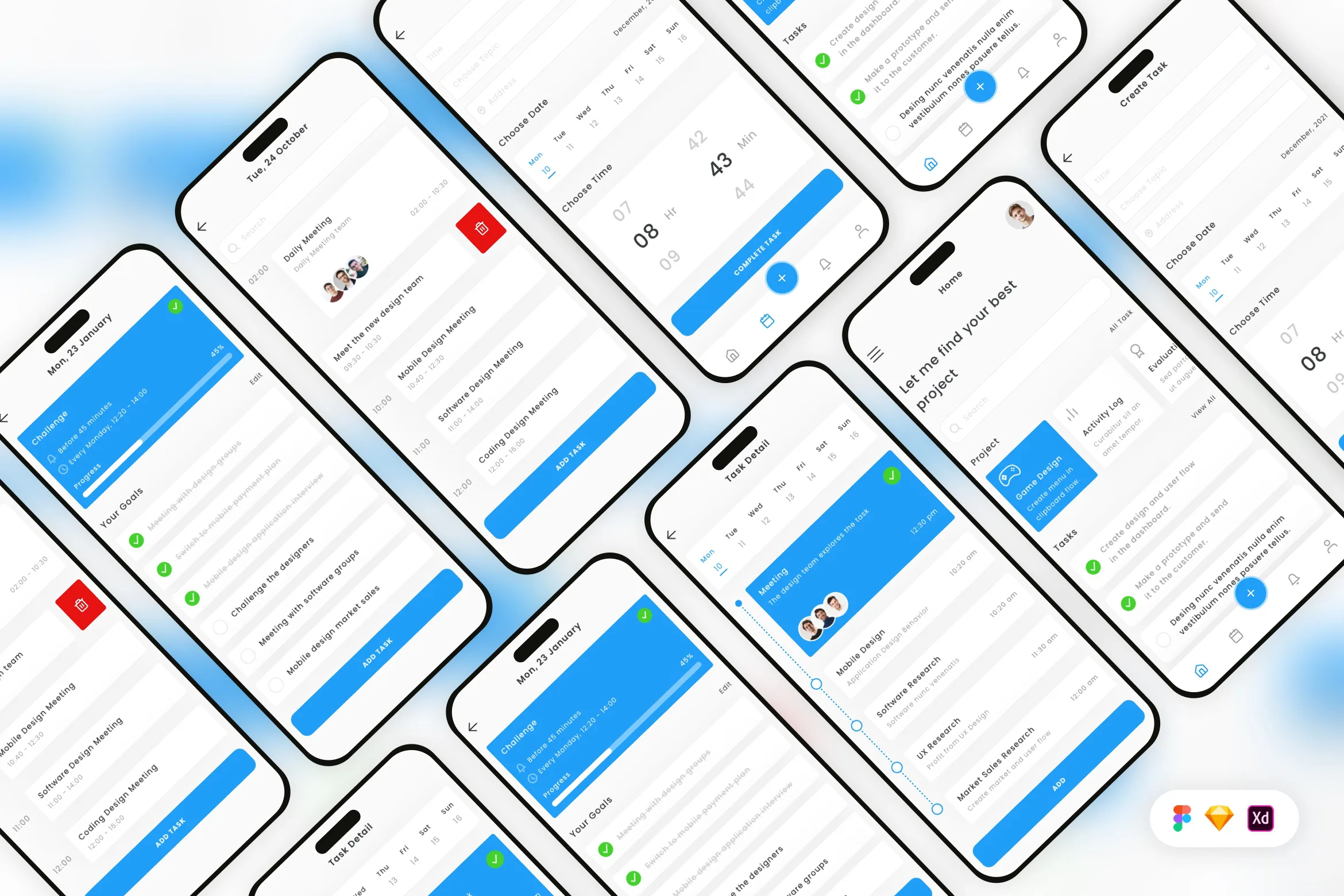 Task Management Mobile App UI Kit
