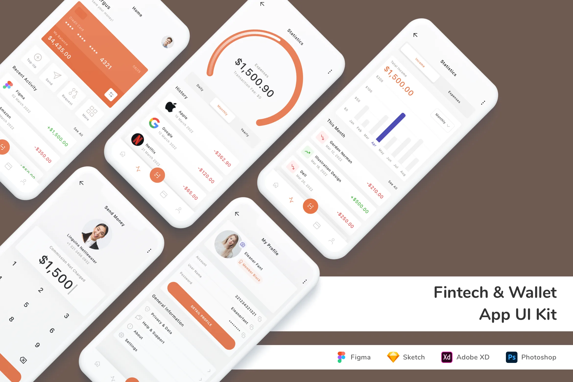 Fintech & Wallet App UI Kit