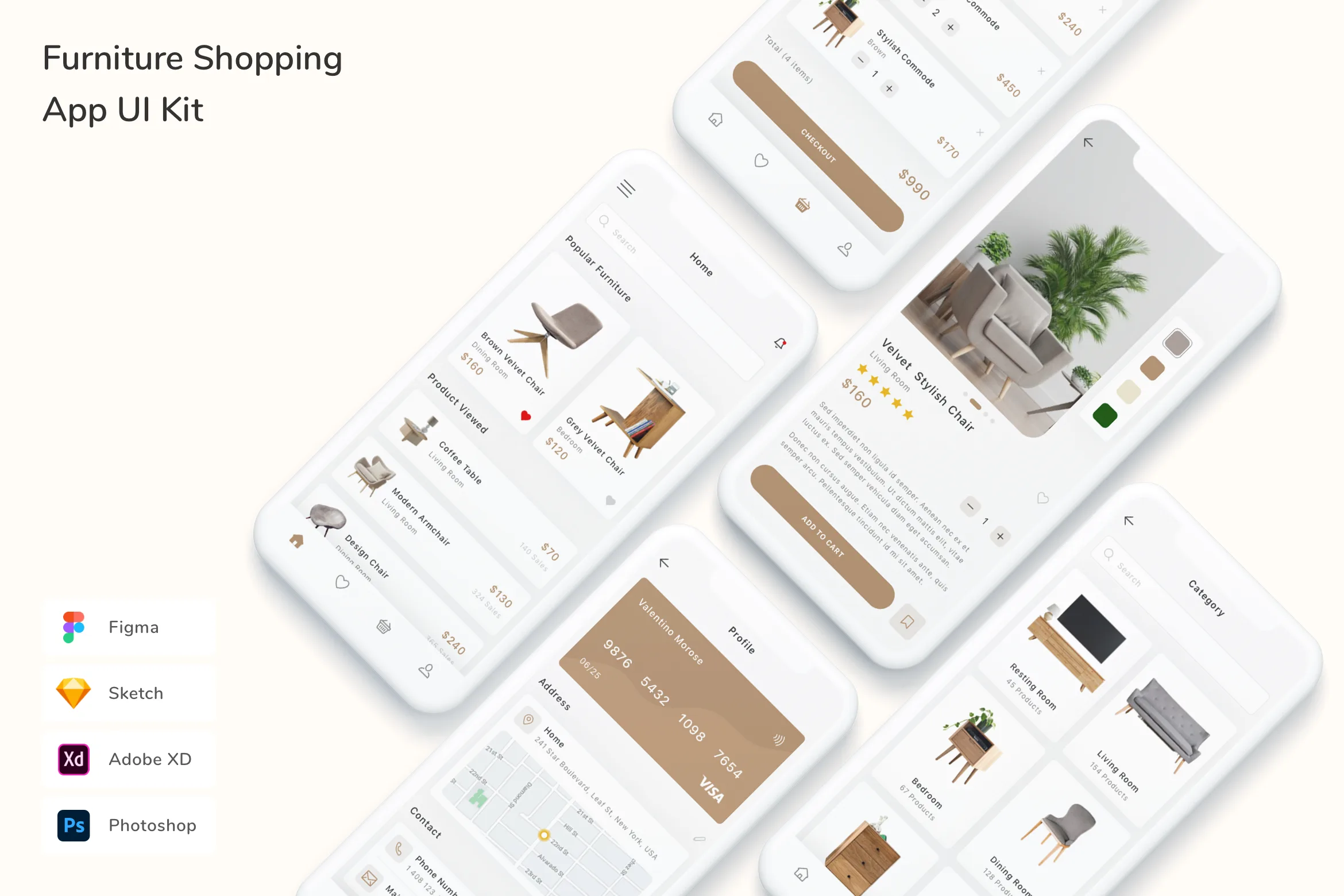 Furniture Shopping App UI Kit