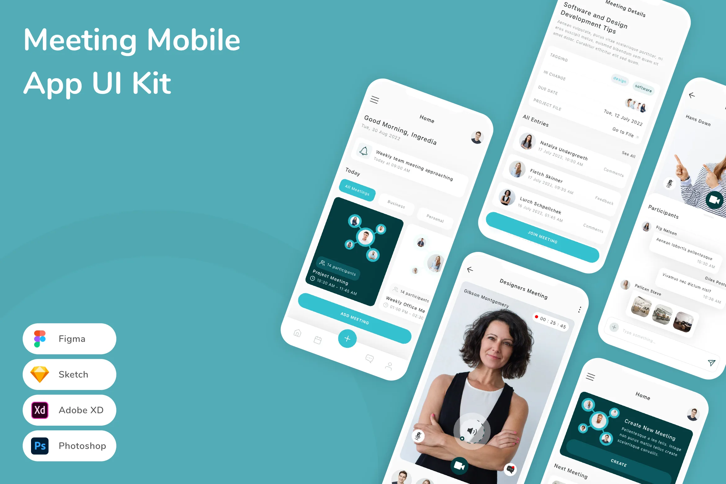 Meeting Mobile App UI Kit