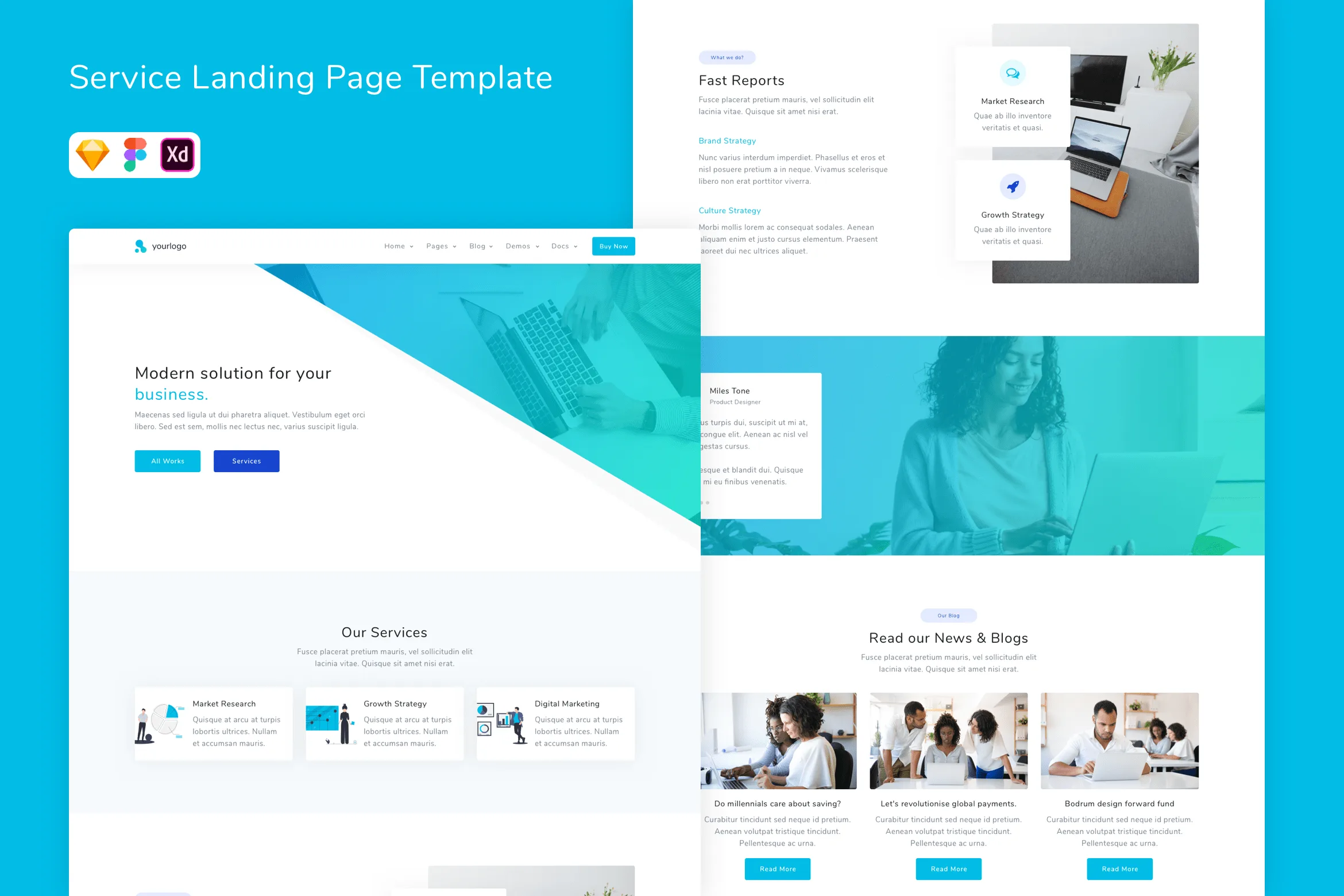 Service Landing Page Template