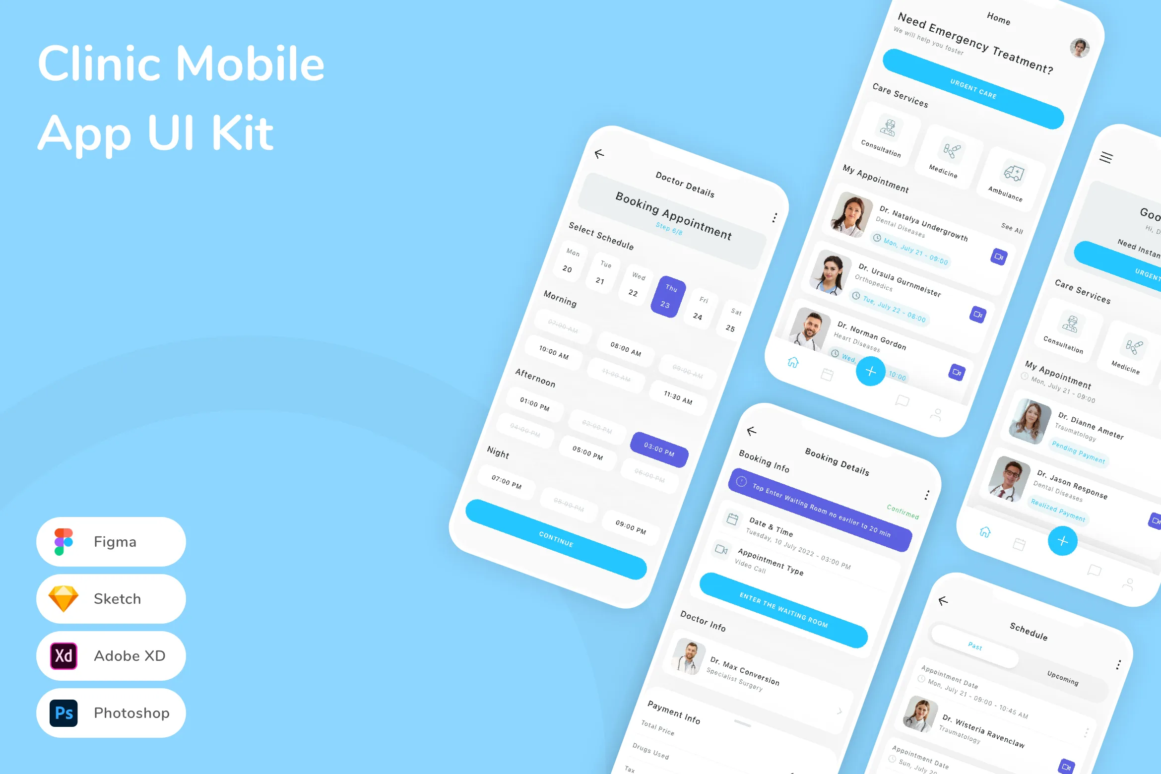 Clinic Mobile App UI Kit