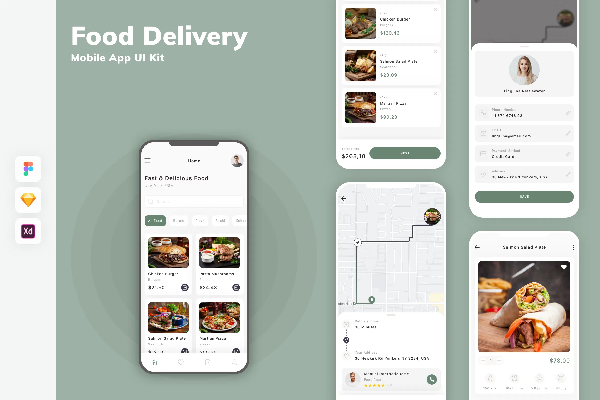Food Delivery Mobile App UI Kit