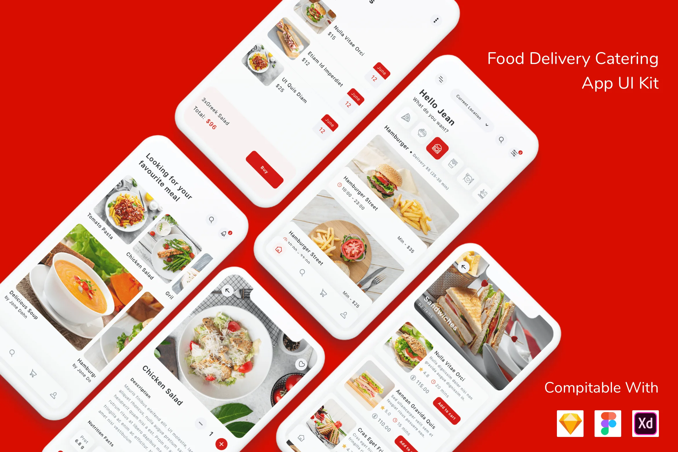 Food Delivery Catering App UI Kit