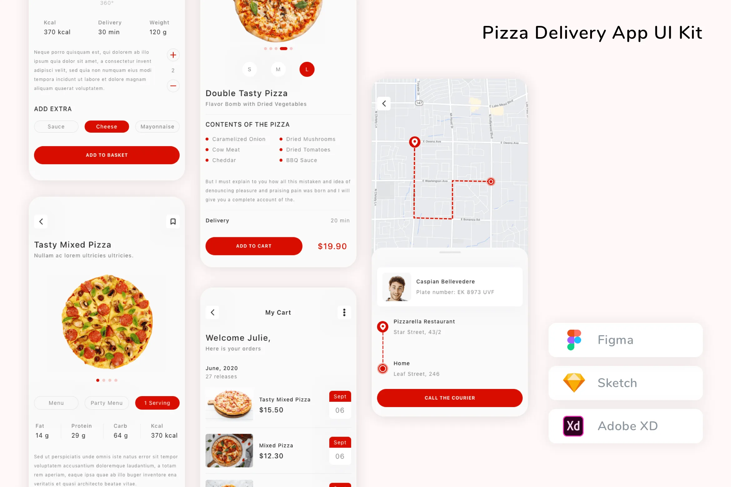 Pizza Delivery App UI Kit