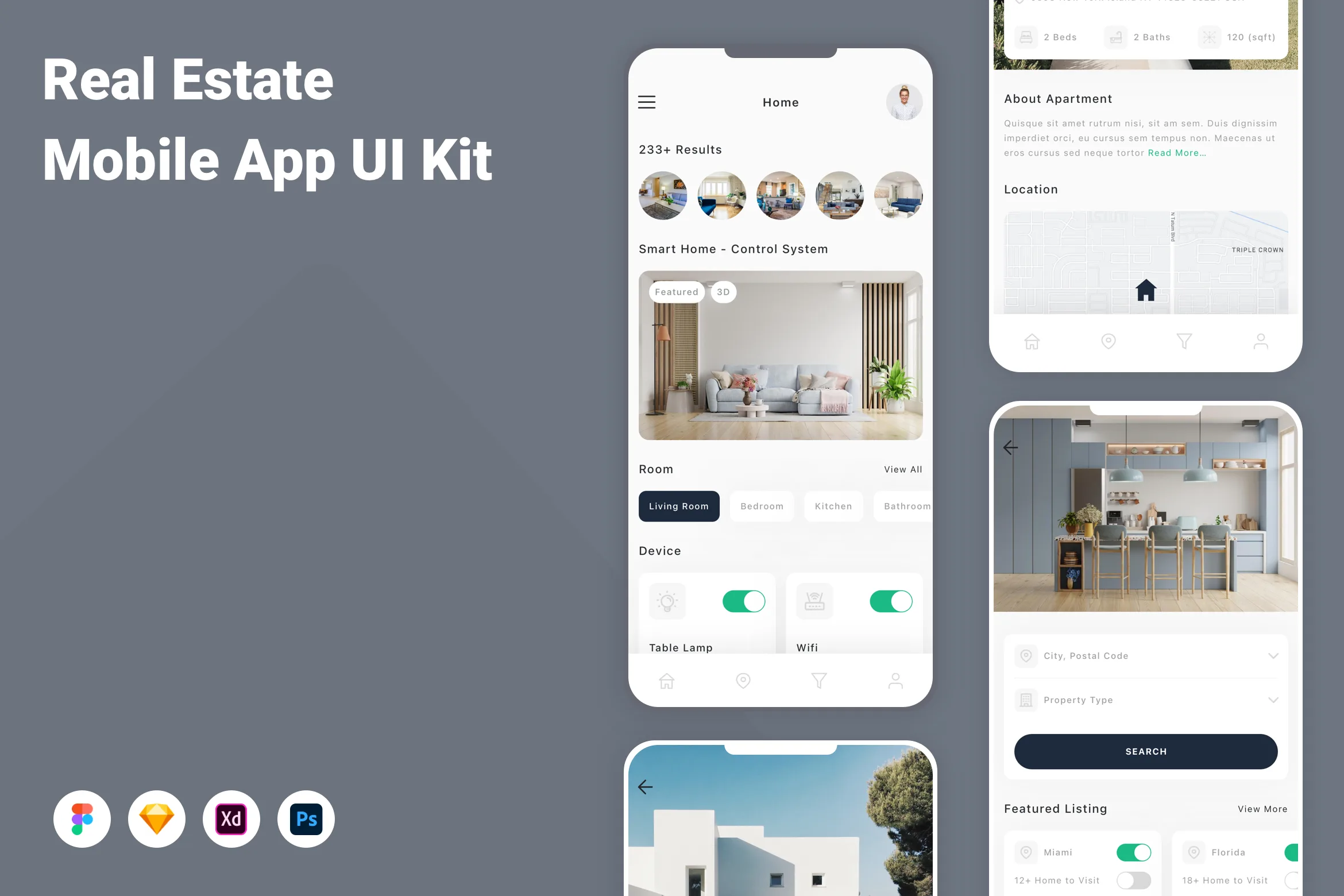 Real Estate Mobile App UI Kit