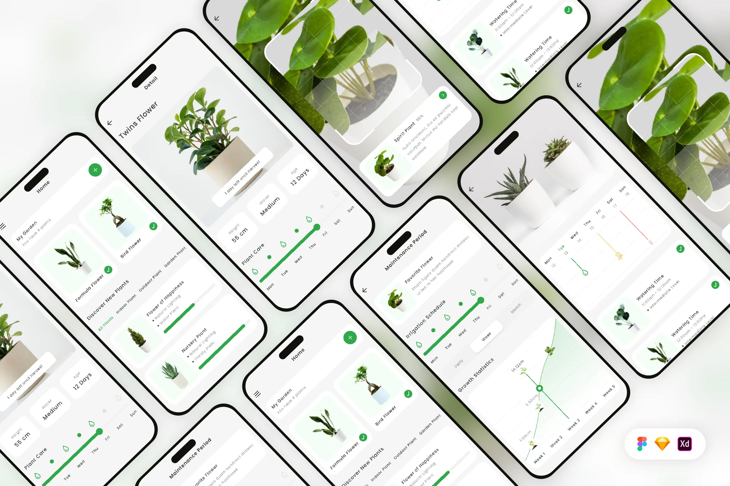 Plant Growing Mobile App UI Kit