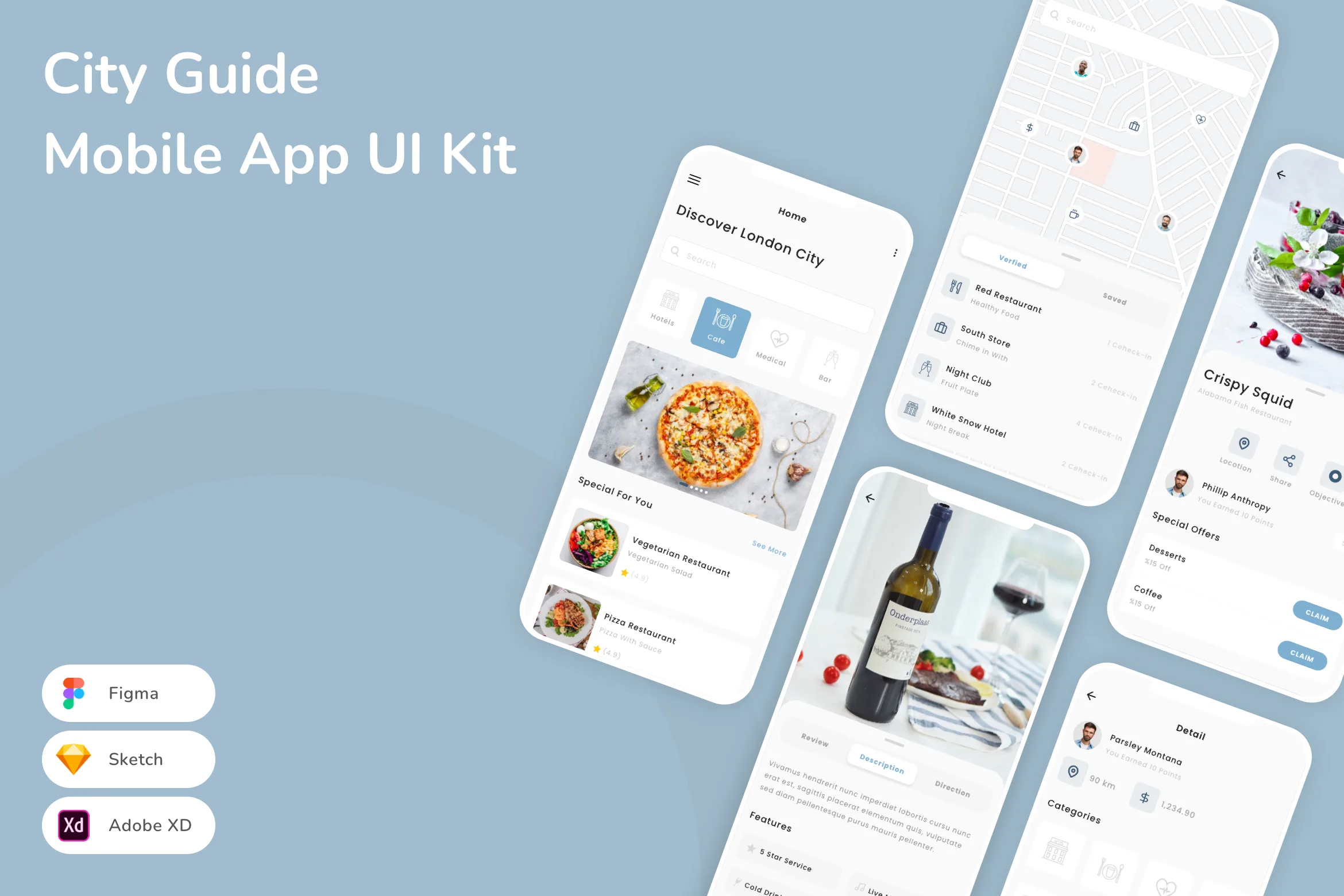 City Guide Mobile App UI Kit