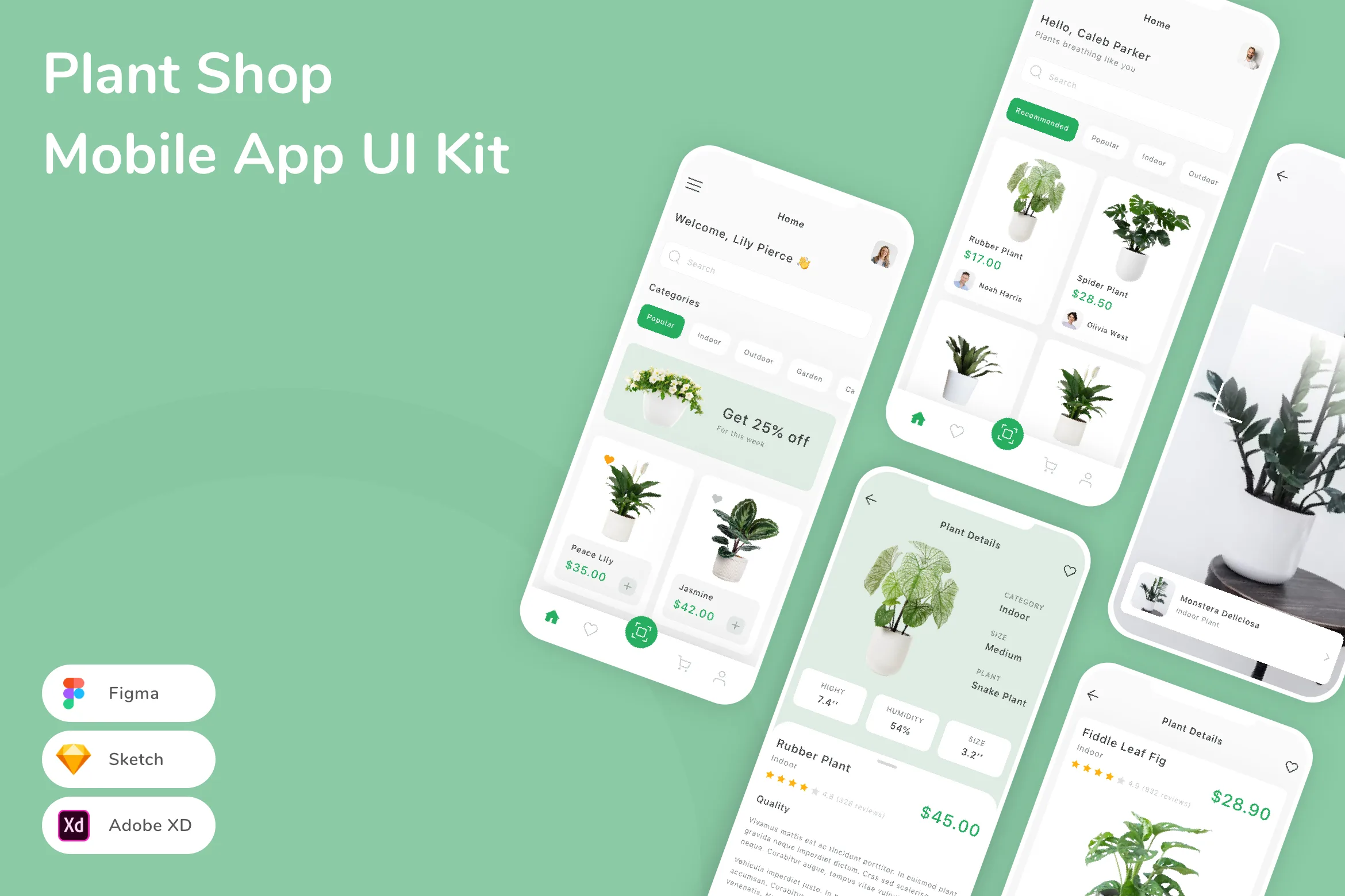 Plant Shop Mobile App UI Kit