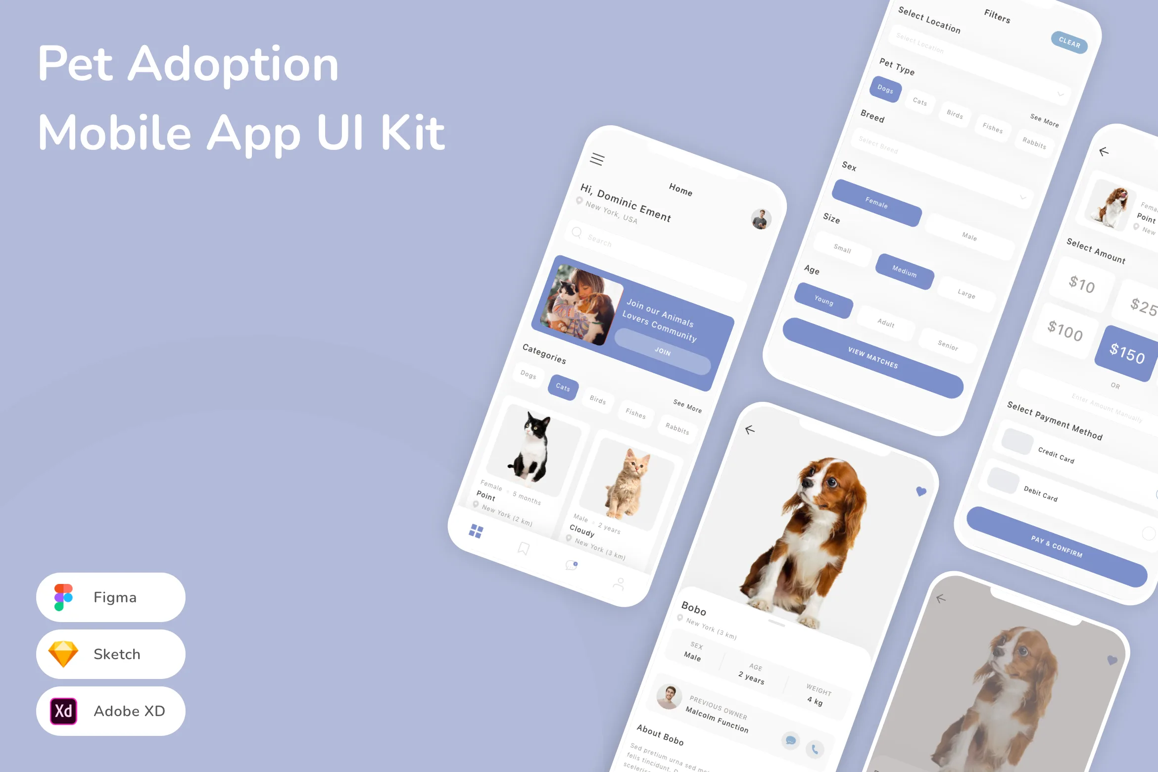 Pet Adoption Mobile App UI Kit