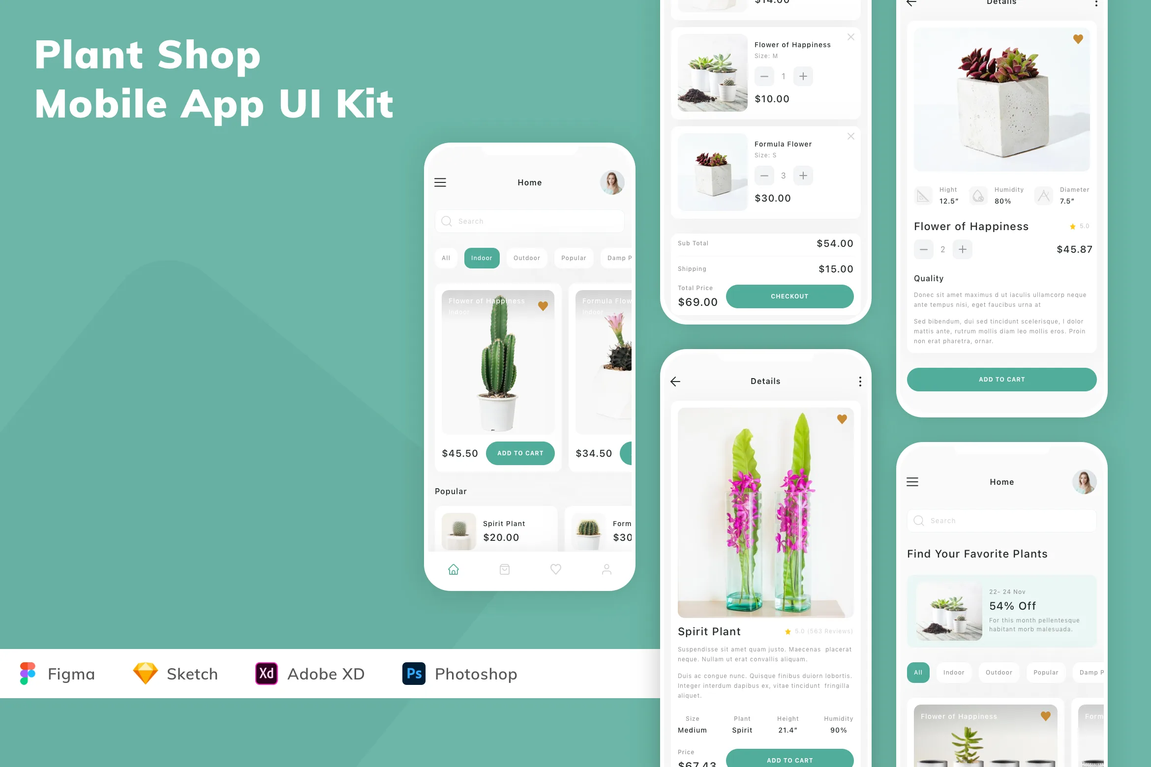Plant Shop Mobile App UI Kit