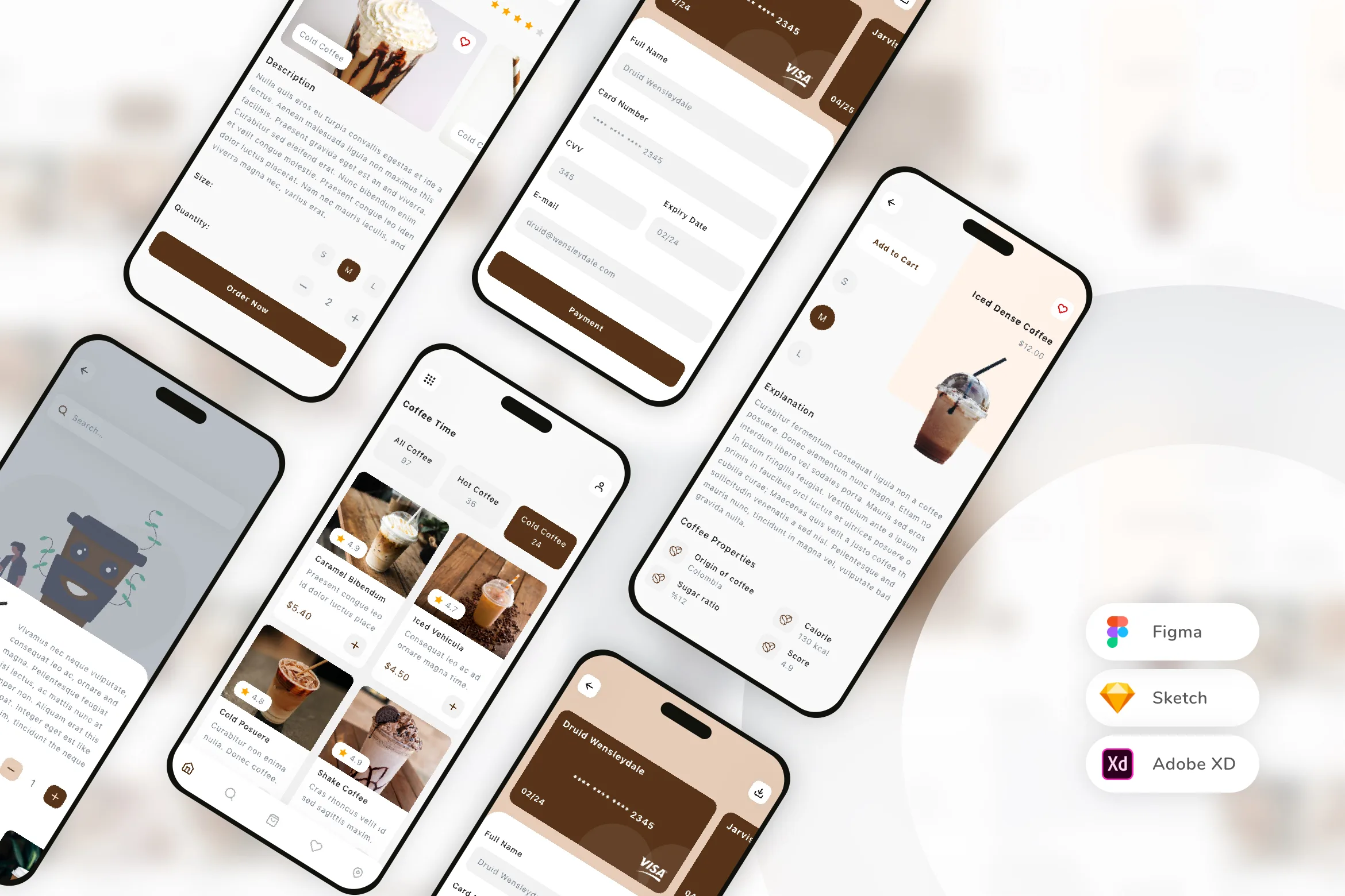 Coffee Shop Mobile App UI Kit