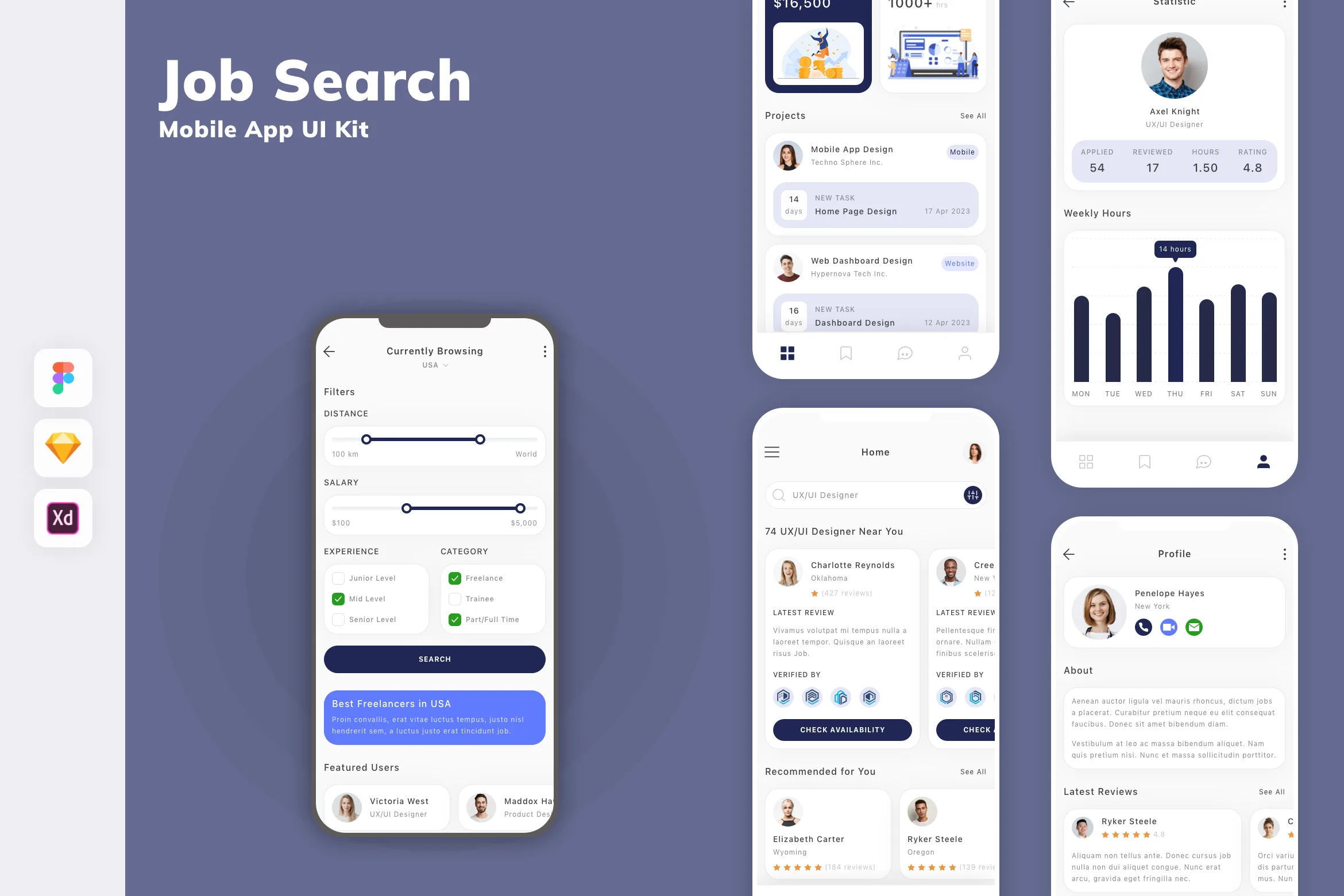 Job Search Mobile App UI Kit