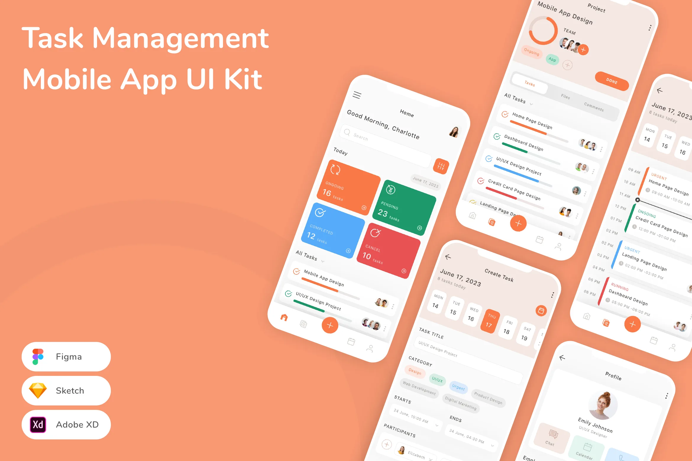 Task Management Mobile App UI Kit