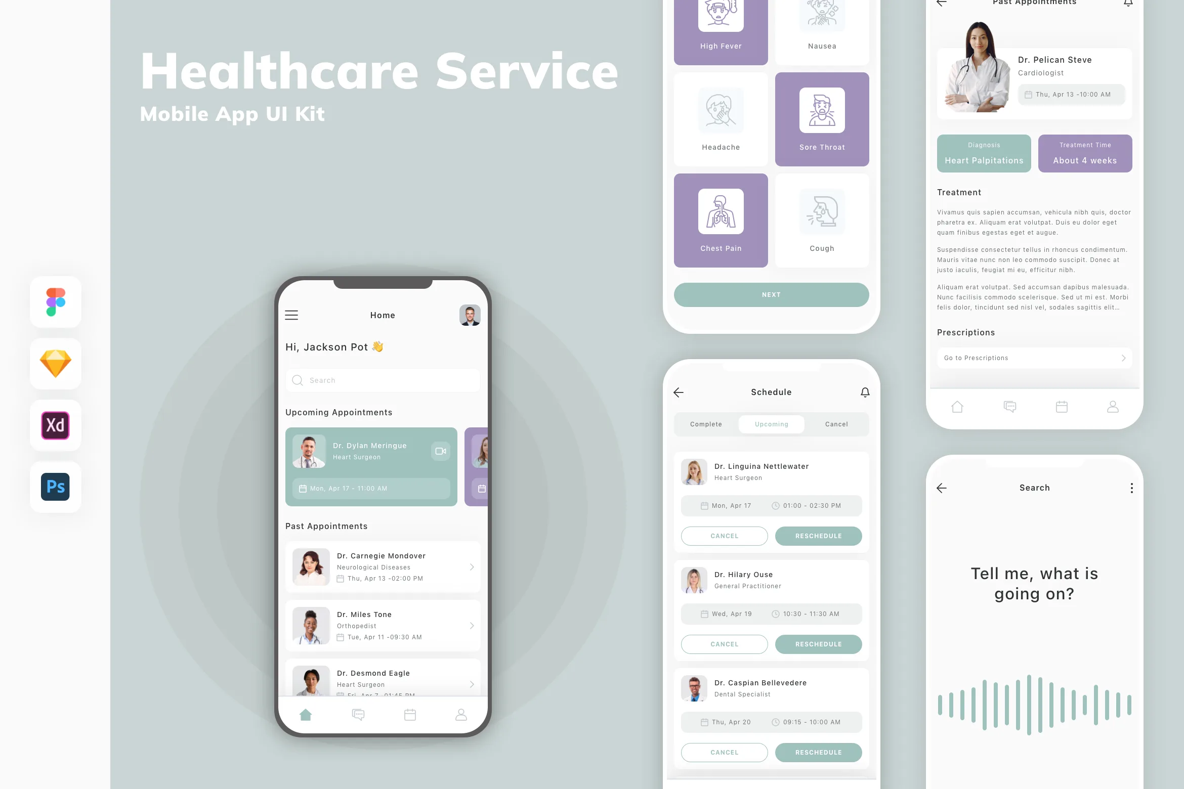 Healthcare Service Mobile App UI Kit