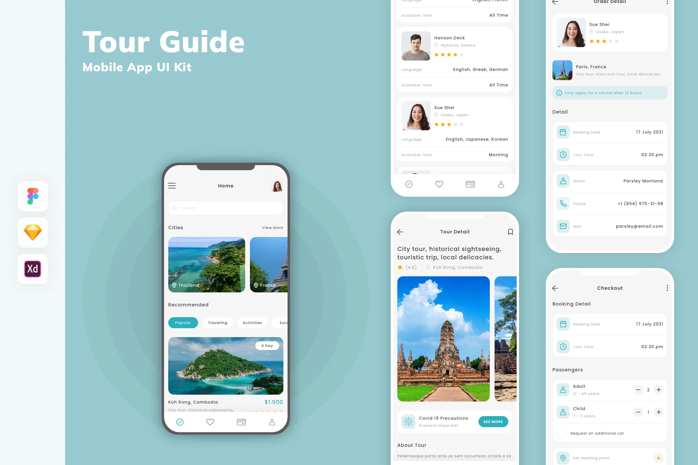 Tour Guide Mobile App UI Kit