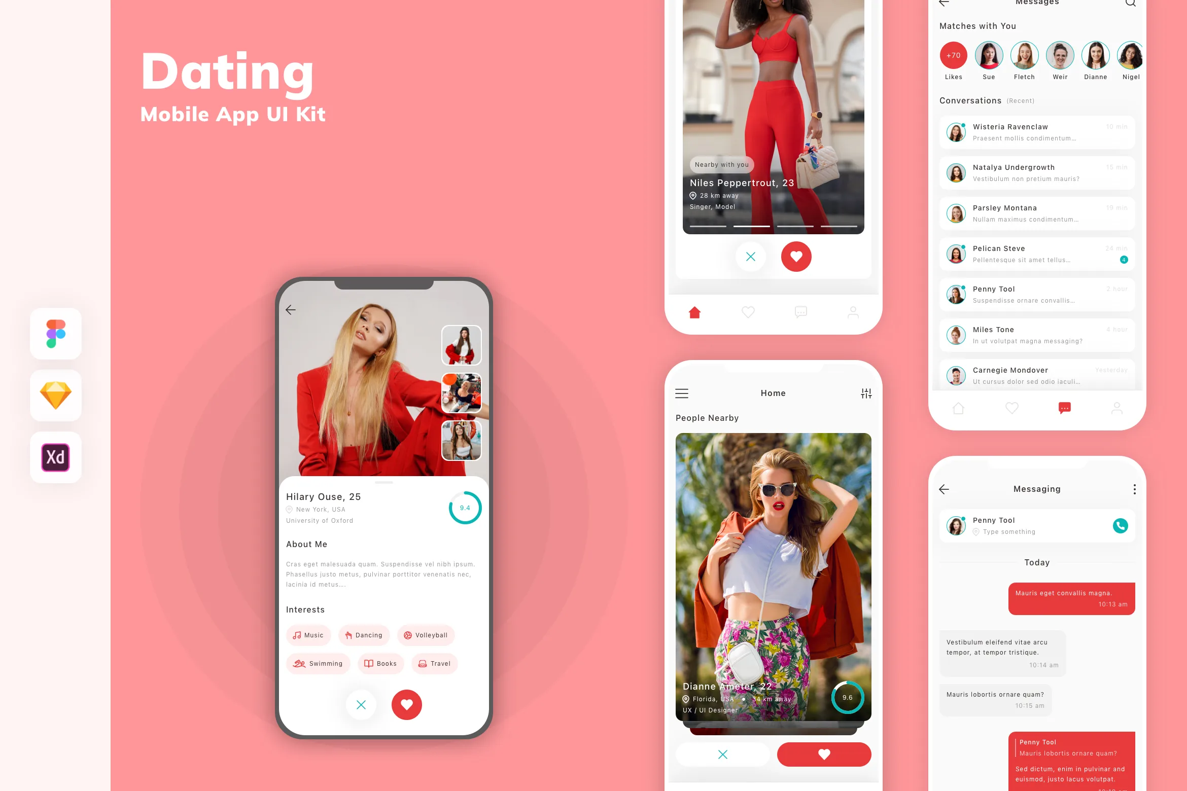 Dating Mobile App UI Kit