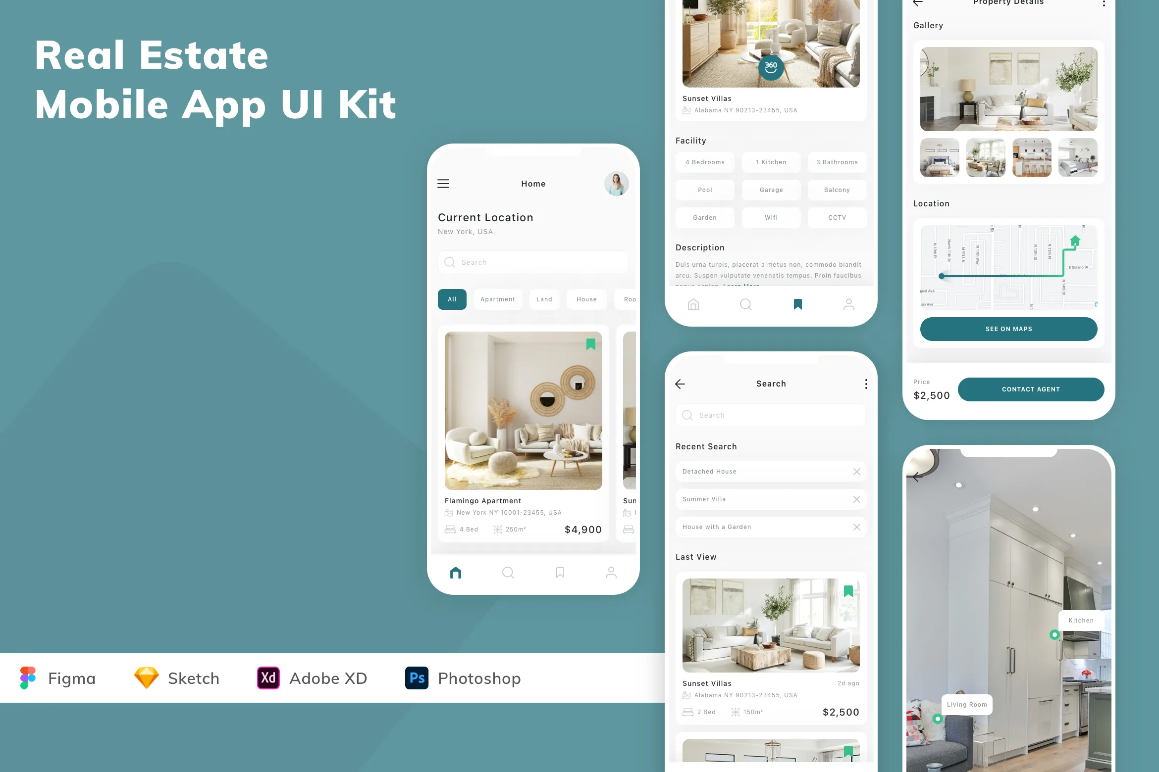 Real Estate Mobile App UI Kit