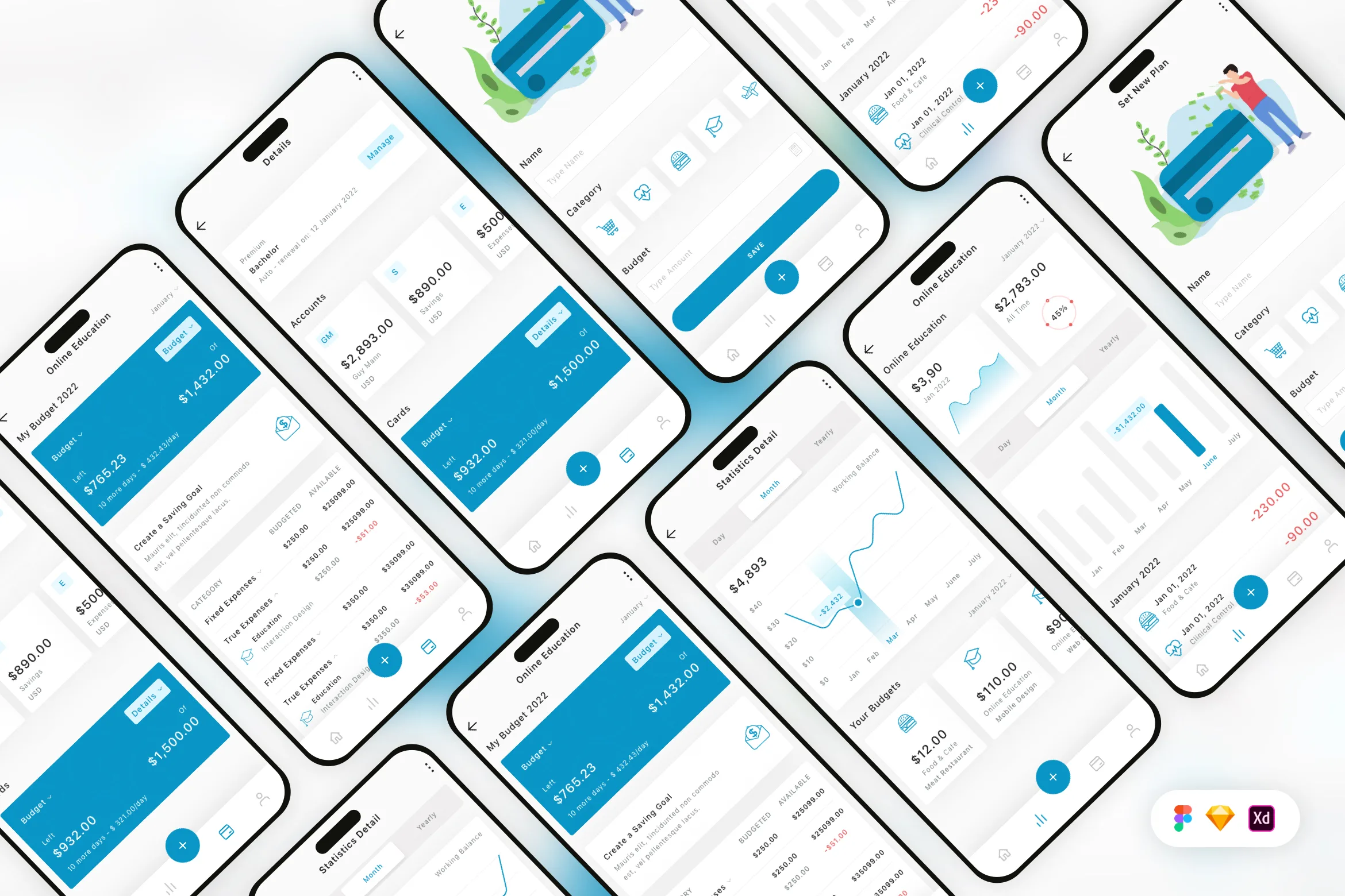 Cost Management Mobile App UI Kit