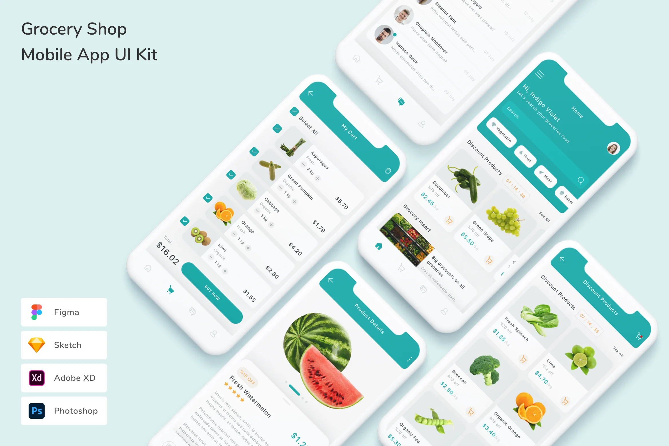 Grocery Shop Mobile App UI Kit