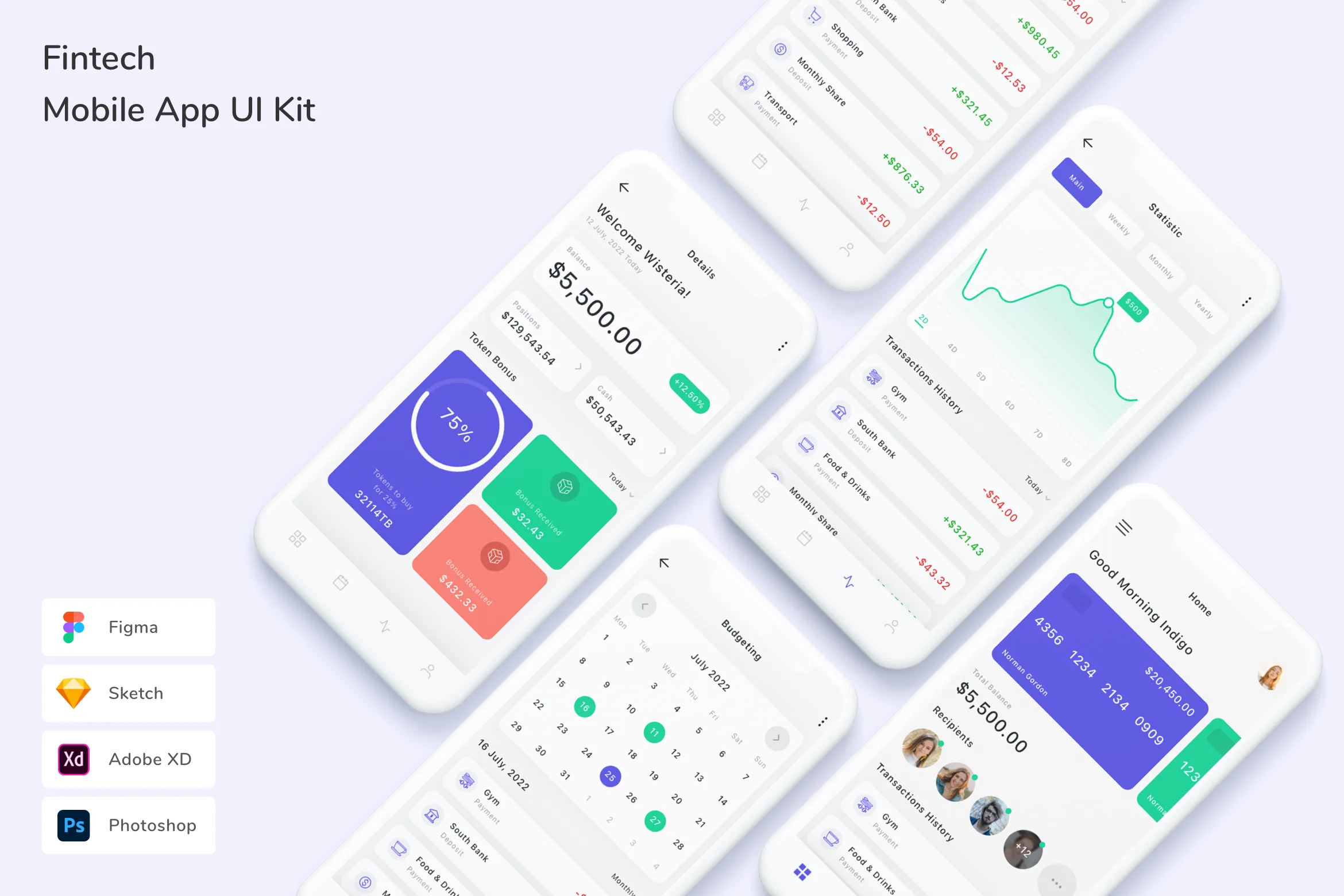 Fintech Mobile App UI Kit