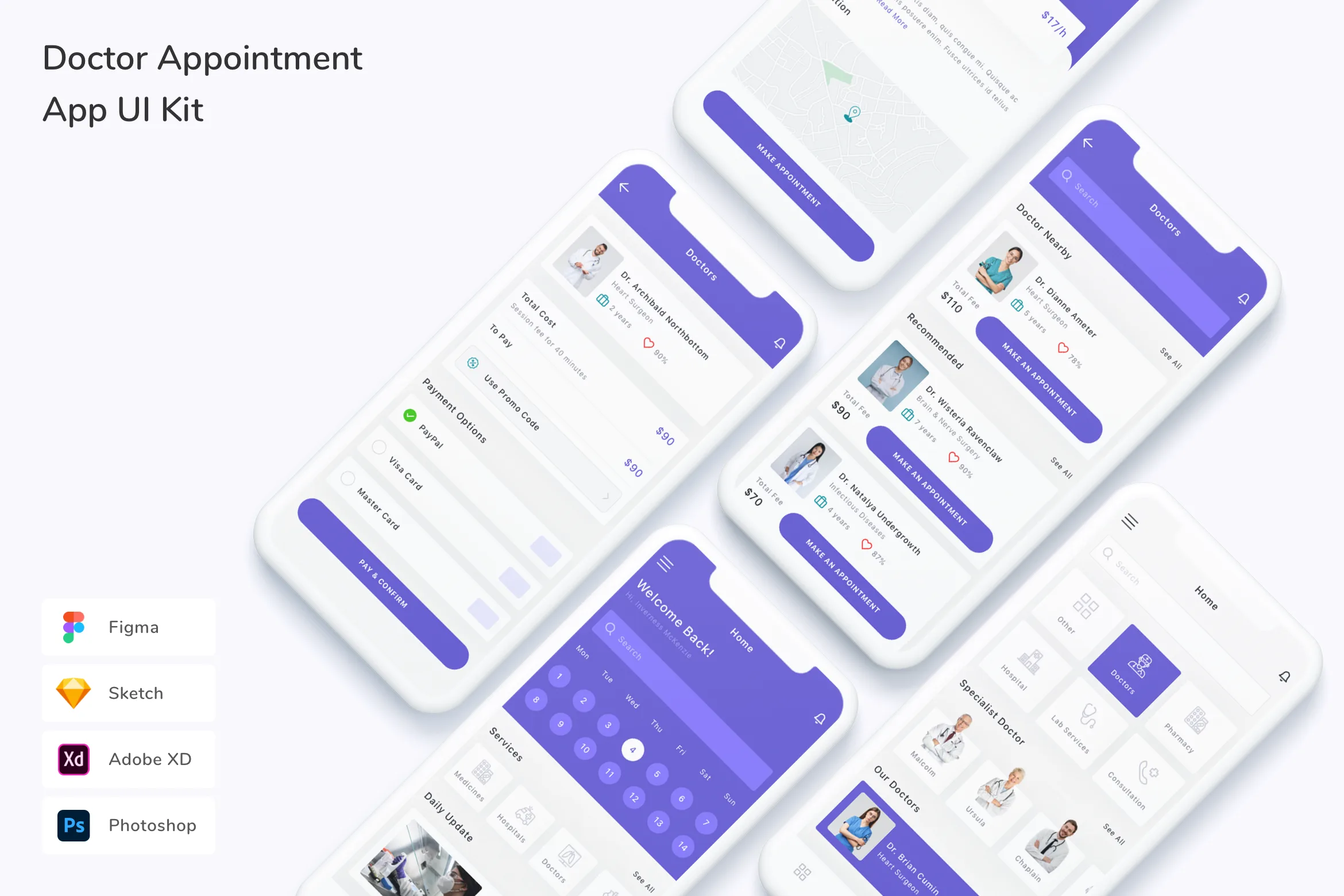 Doctor Appointment App UI Kit