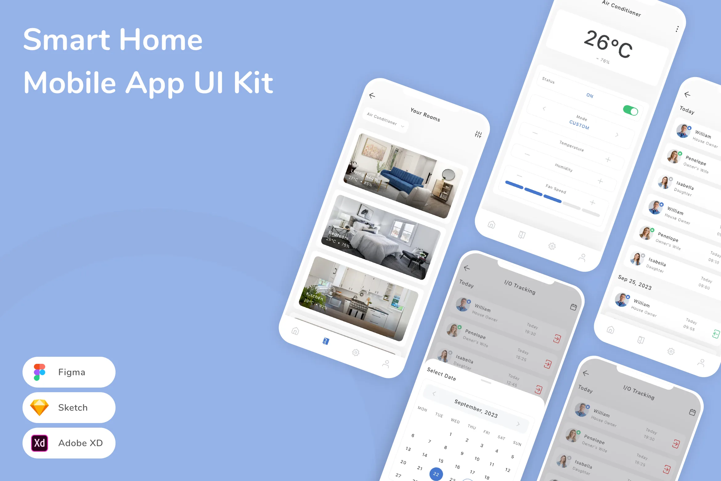 Smart Home Mobile App UI Kit