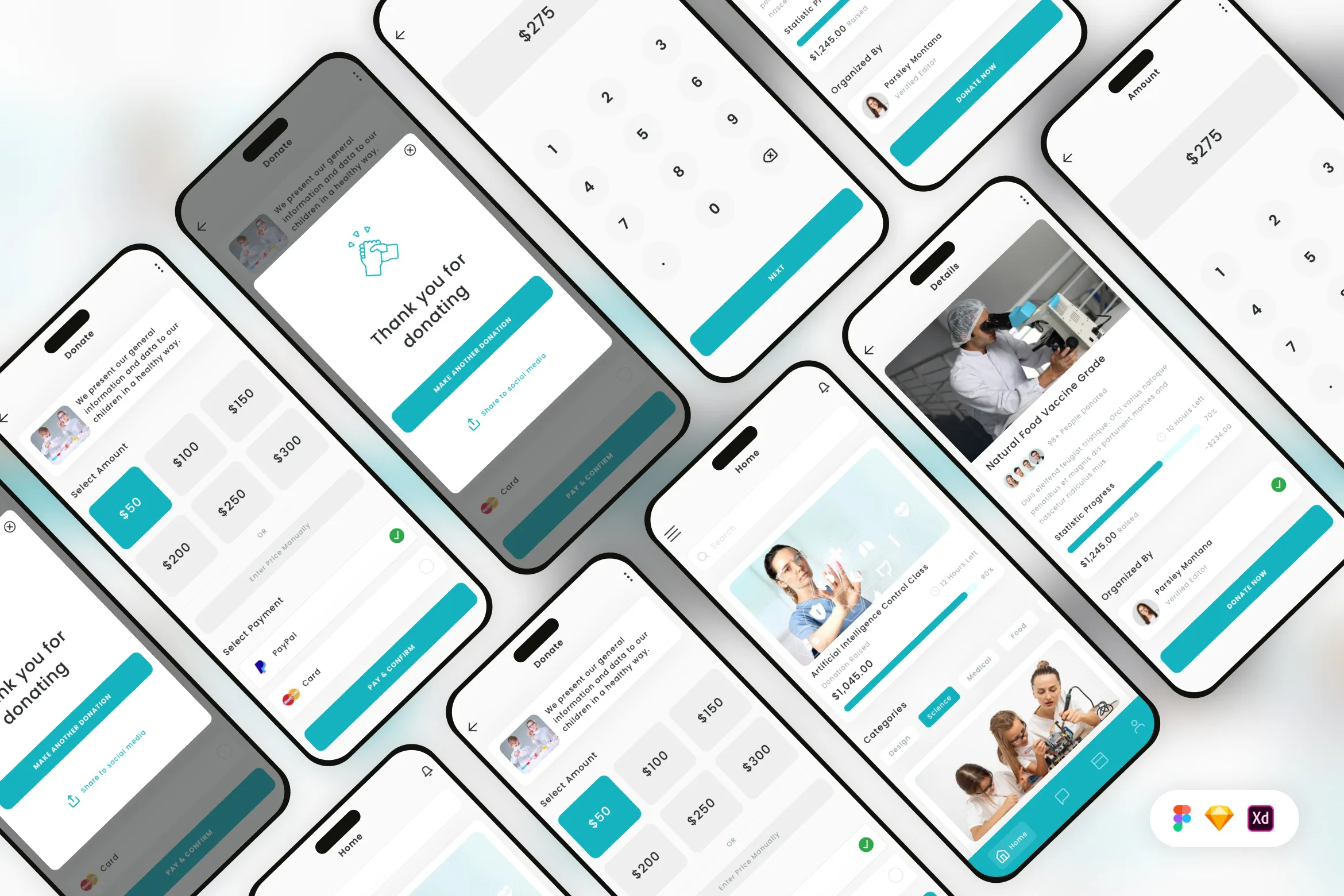 Donation Mobile App UI Kit