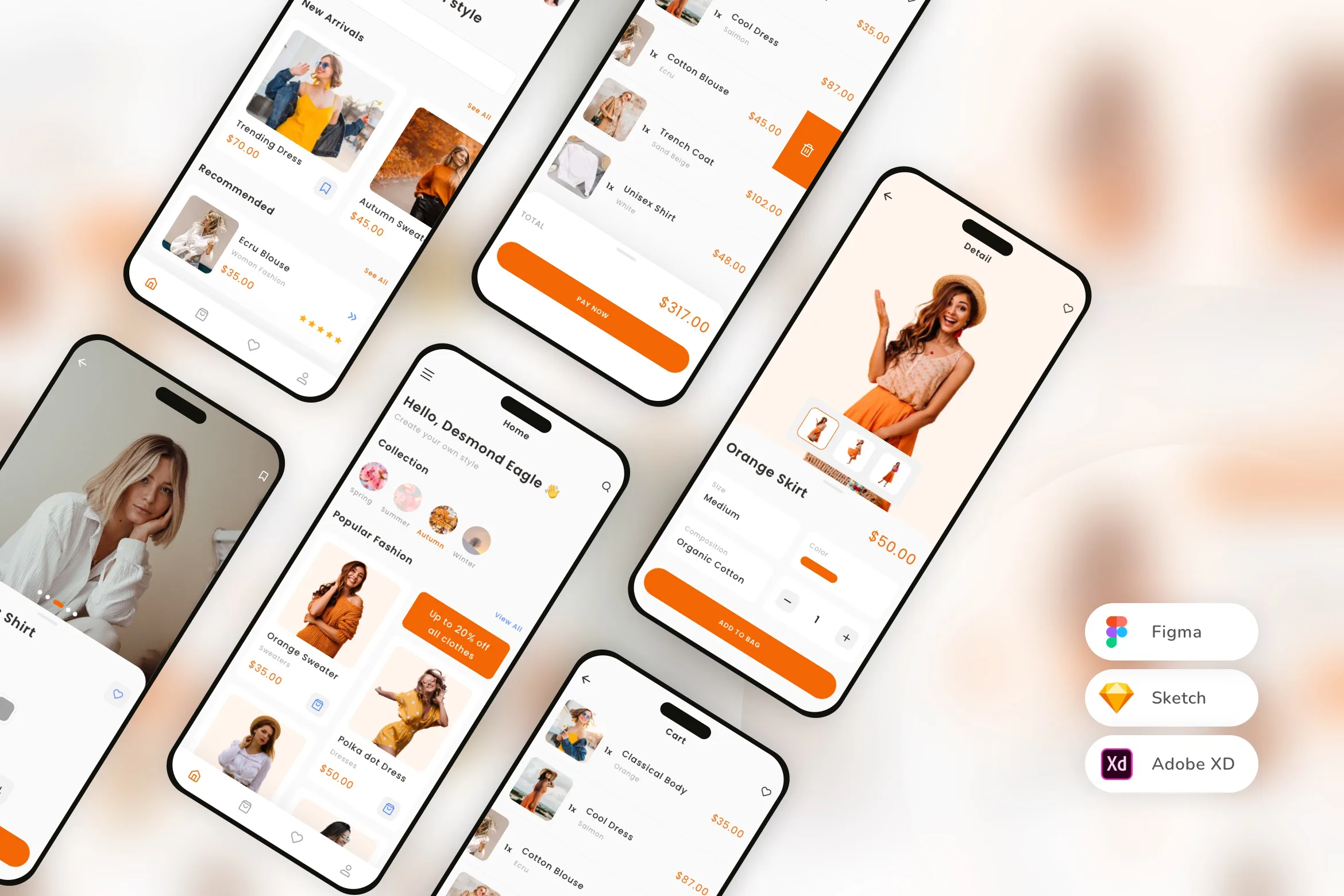 Clothing & Fashion Shopping App UI Kit