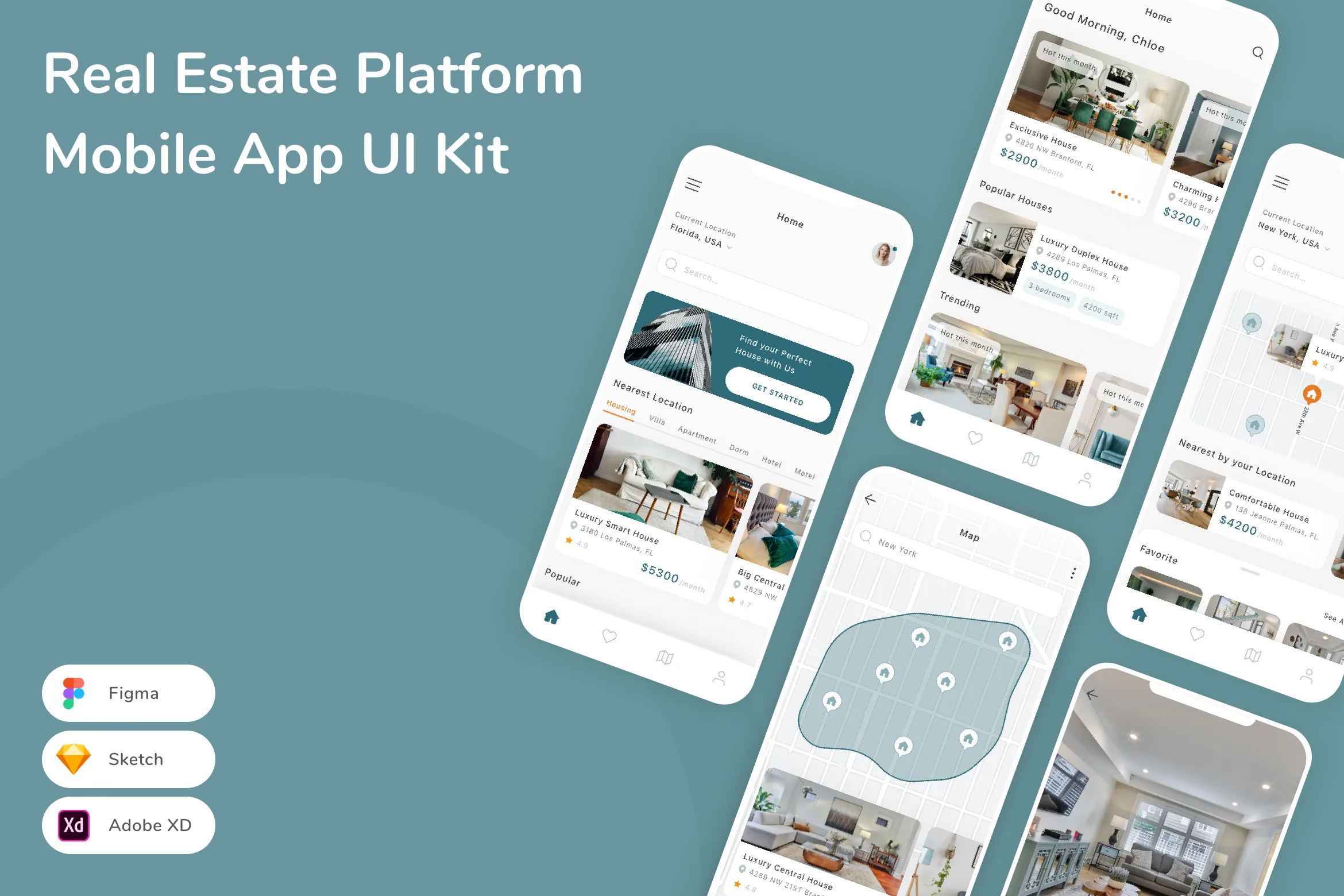 Real Estate Platform Mobile App UI Kit