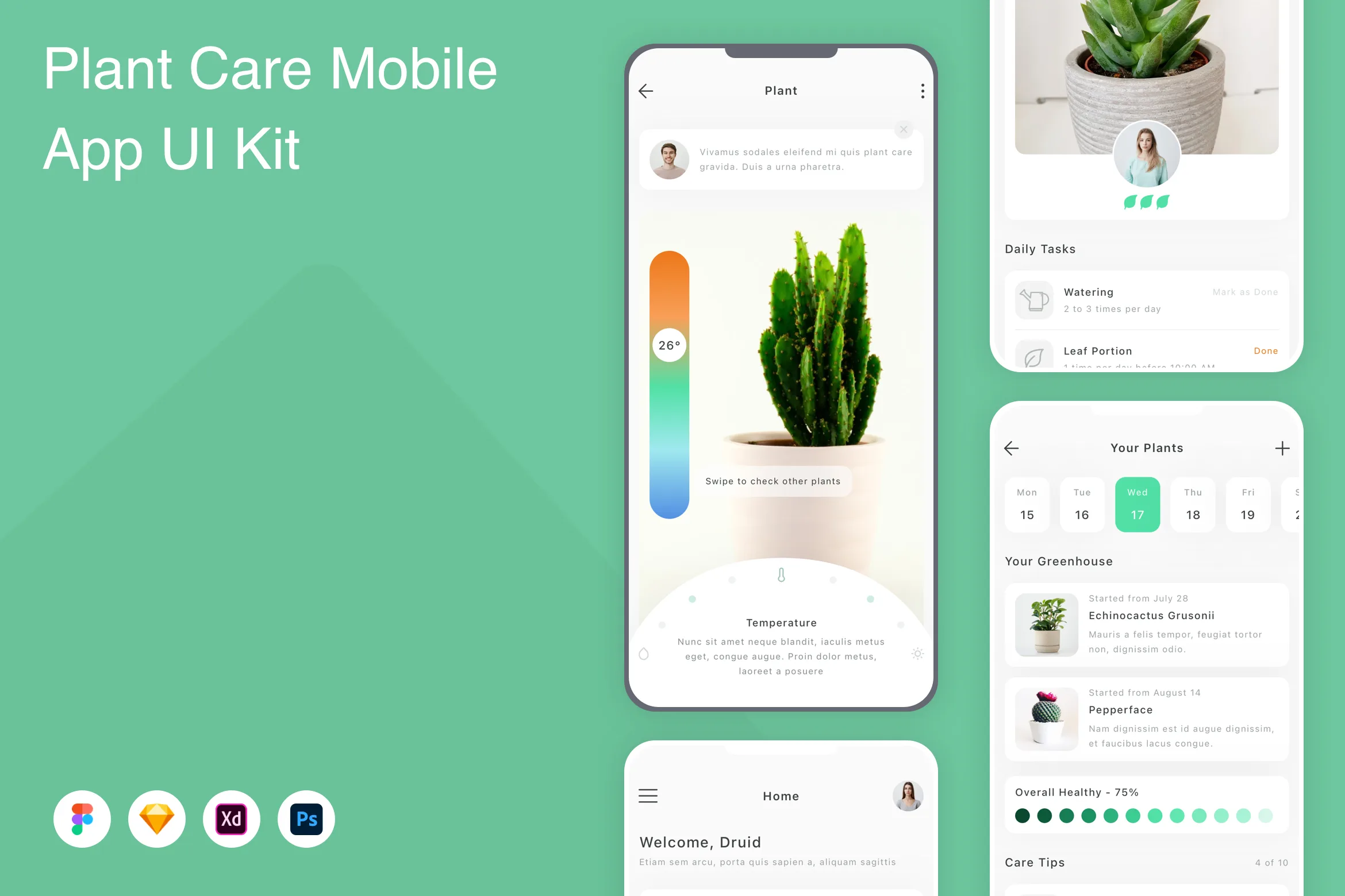 Plant Care Mobile App UI Kit