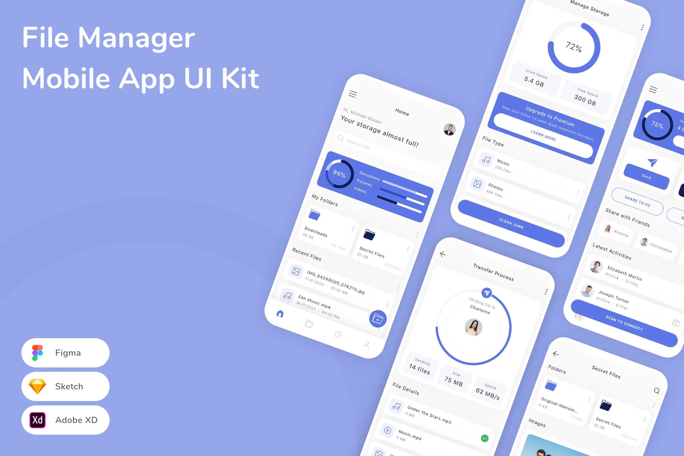 File Manager Mobile App UI Kit